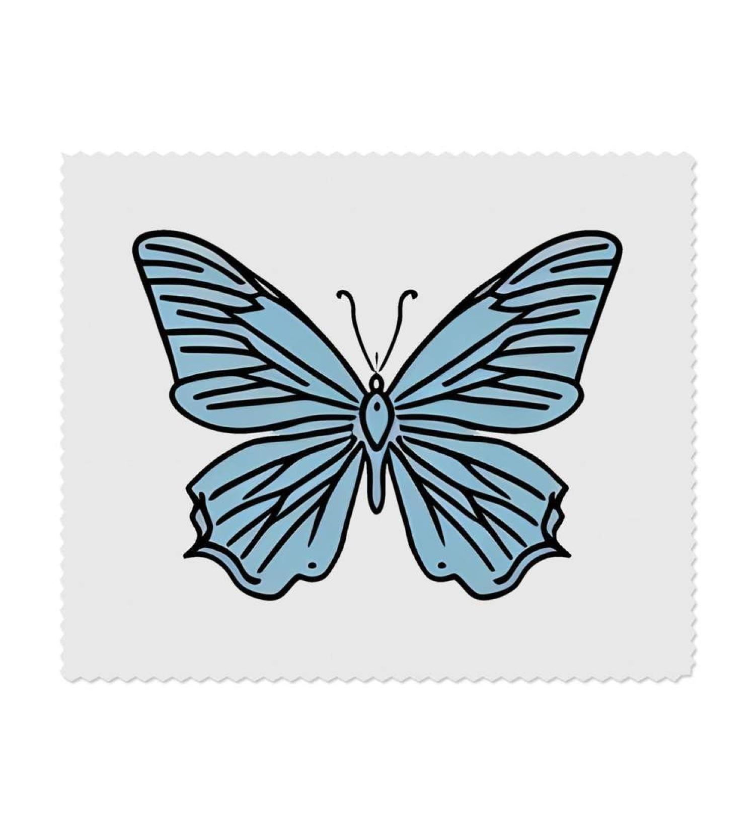 Buy 2 x Blue Butterfly Microfiber Cleaning Cloths - Eco-Friendly & Ultra-Absorbent | International Shipping Available - Buy Online on GoSupps.com