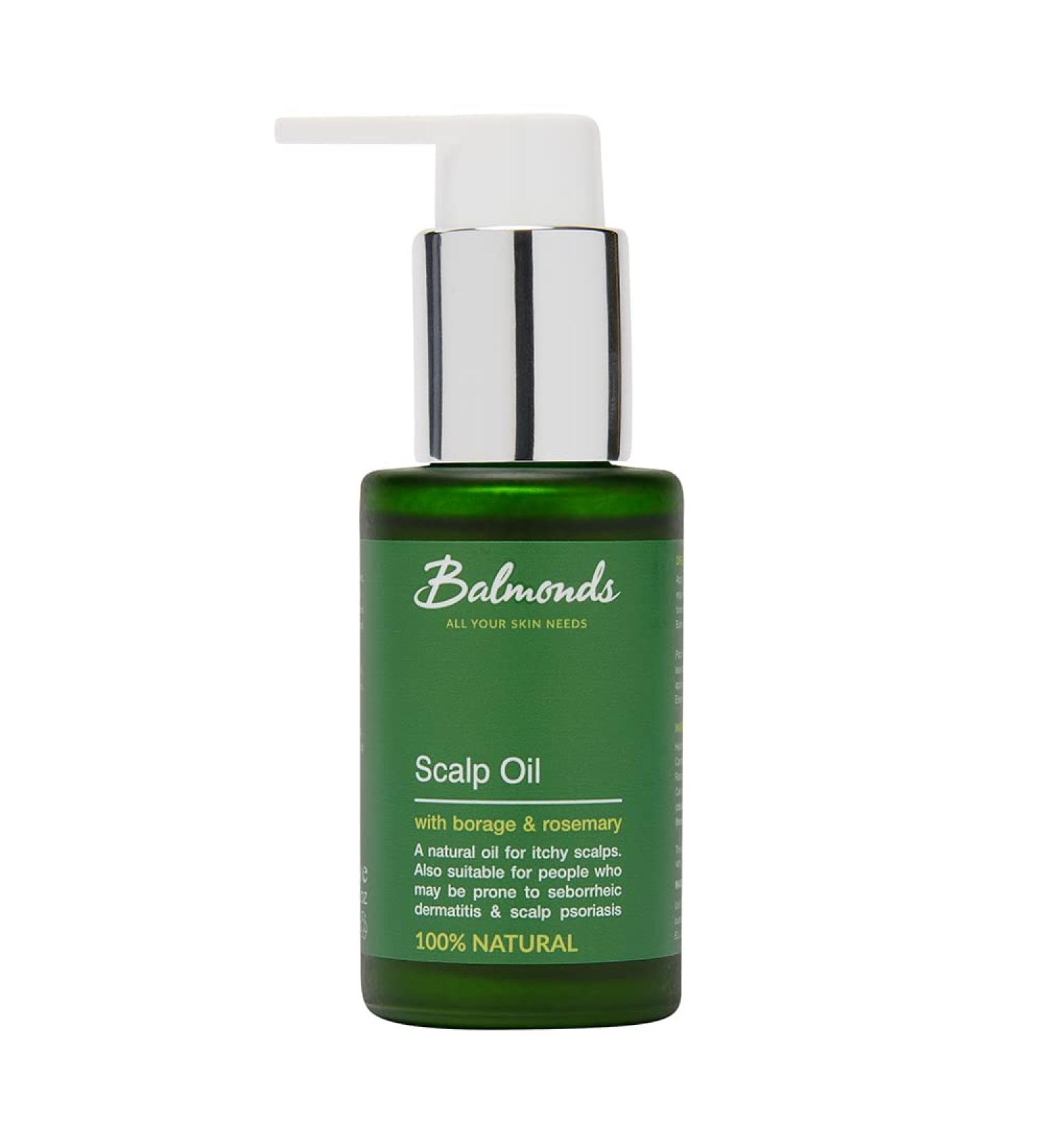 Balmonds Scalp & Beard Oil 50ml | Rosemary Hemp & Tea Tree | Natural Treatment for Hair & Scalp | Nourishing & Moisturizing - Buy Online on GoSupps.com