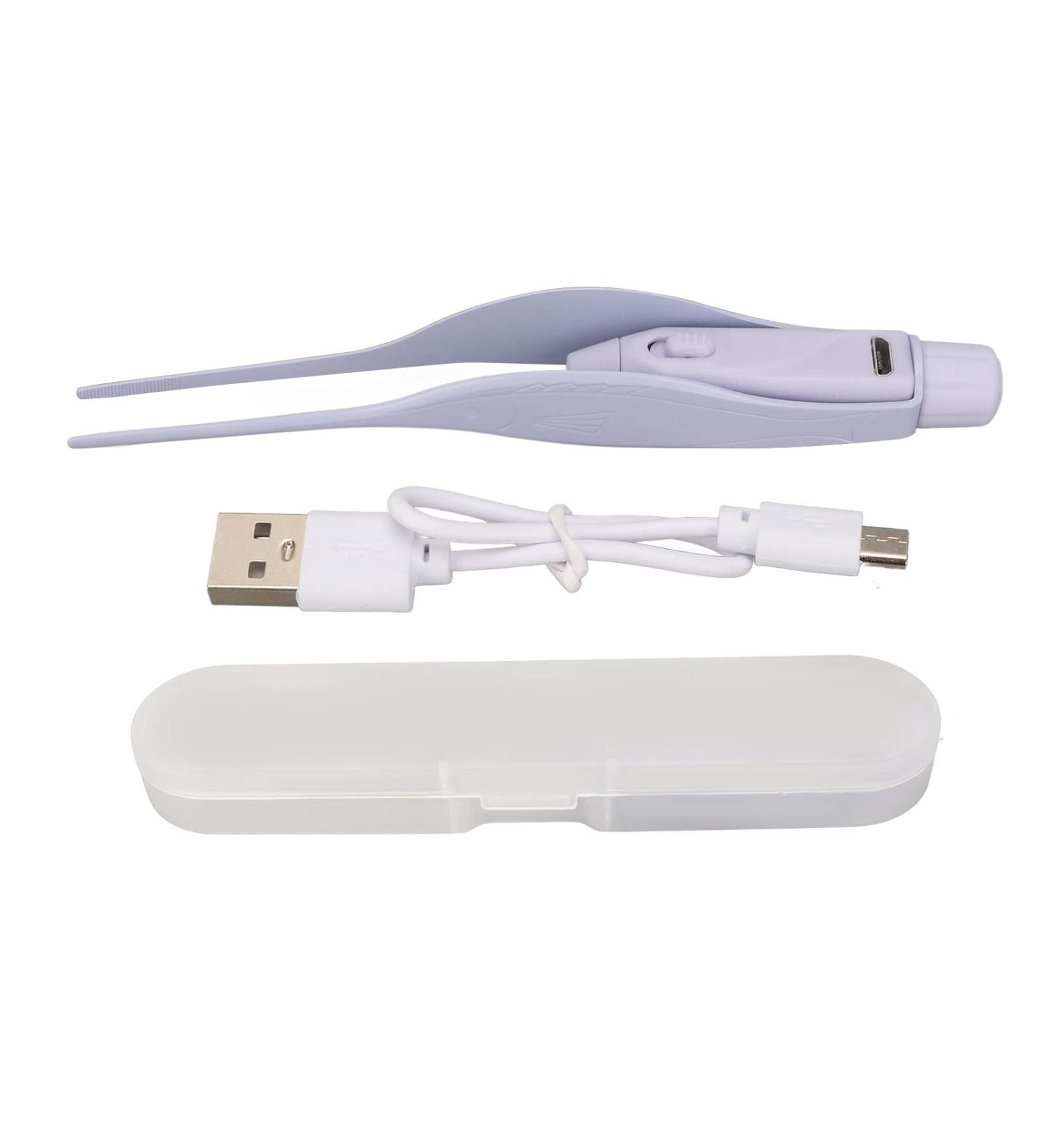 Ear Cleaning Tweezers USB Charging Rounded Head Anti Slip Ear Pick Earwax Removal Cleaning Tool with LED Light for Kids - Buy Online on GoSupps.com