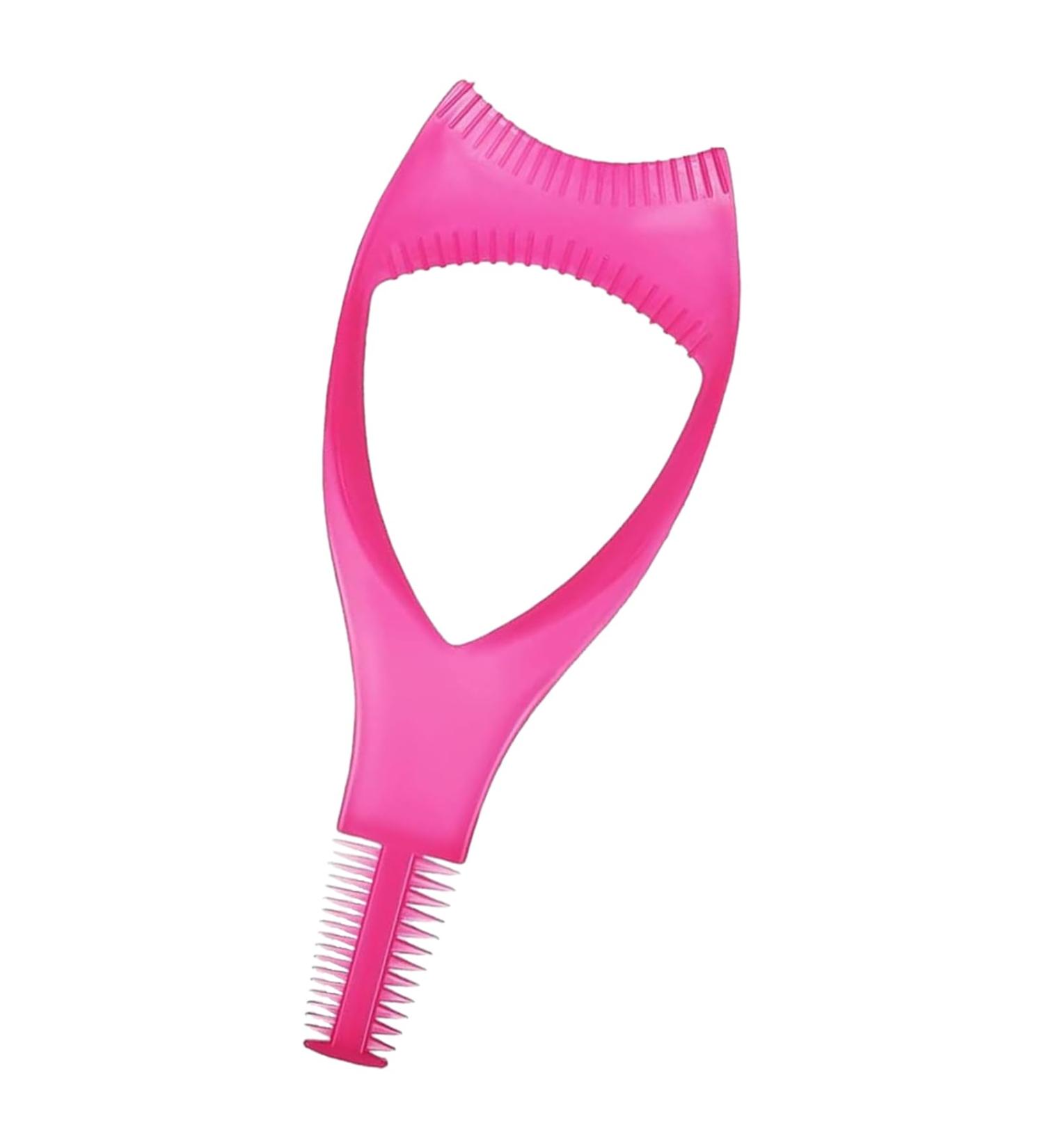 Eyelash Applicator Eyelashes Tools Mascara Shield Applicator Guard | Eyelash Tool Lash Buddy False Lashes Helper Mascara Guard Comb Protector Eyelid for Natural Look Hot Pink - Buy Online on GoSupps.com
