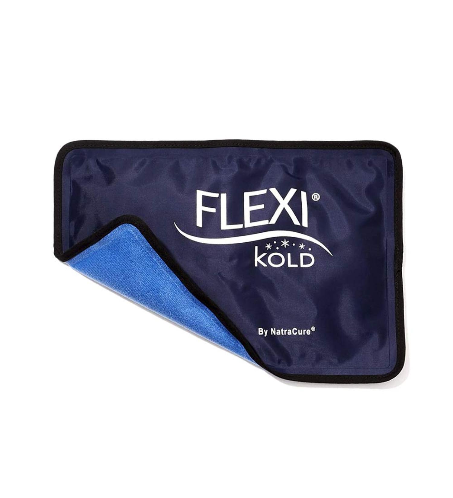 FlexiKold Reusable Gel Ice Pack with Straps - Cold Compress for Injuries - Medium Size - Flexible Medical Ice Wrap for Back, Shoulders, Legs, Knees - Relief for Sciatica, Muscle Pain - Buy Online on GoSupps.com