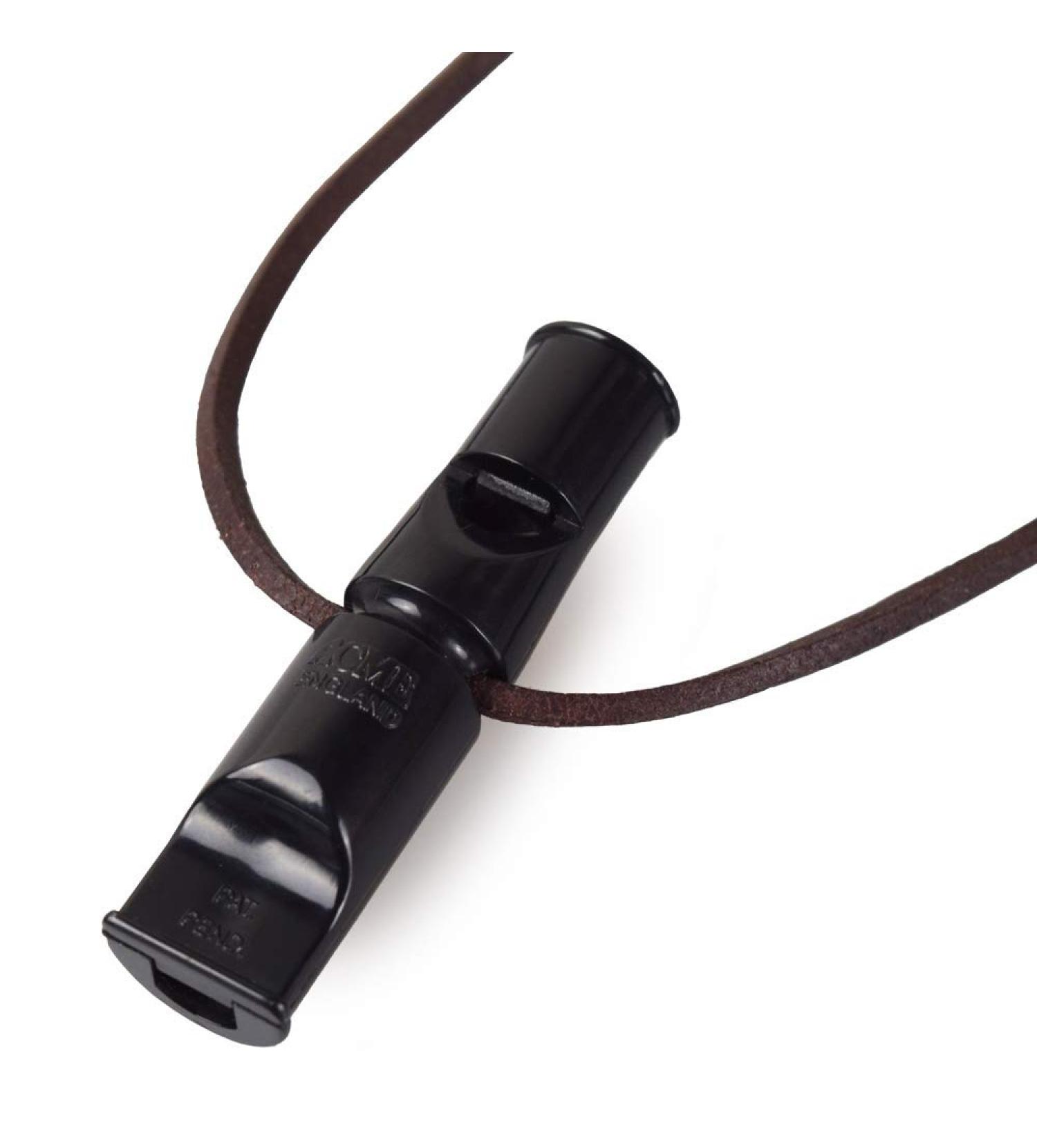Buy ACME Double Tone Whistle No. 641 in Black | FREE Leather Band | 60 mm International Shipping - Buy Online on GoSupps.com