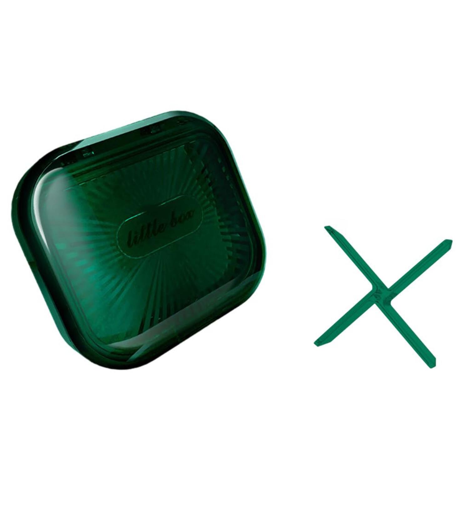dijiusidy Portable Dental Case Braces Storage Box Seal with Partition Dust-proof Cotton Swab Holder for Travel Home Business Green S S Green - Buy Online on GoSupps.com