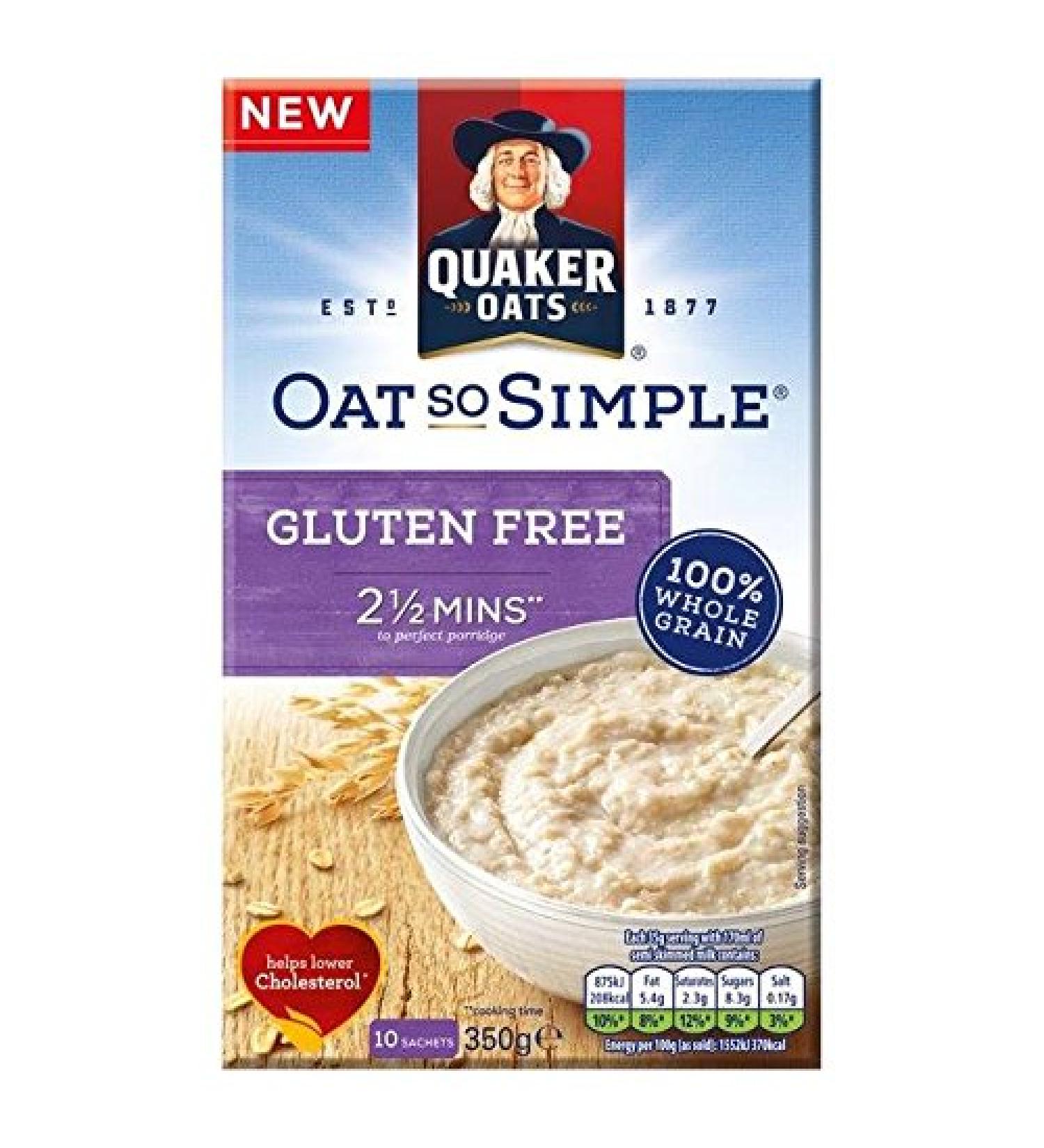 Quaker Oat So Simple Gluten Free Original Porridge 10 x 35g