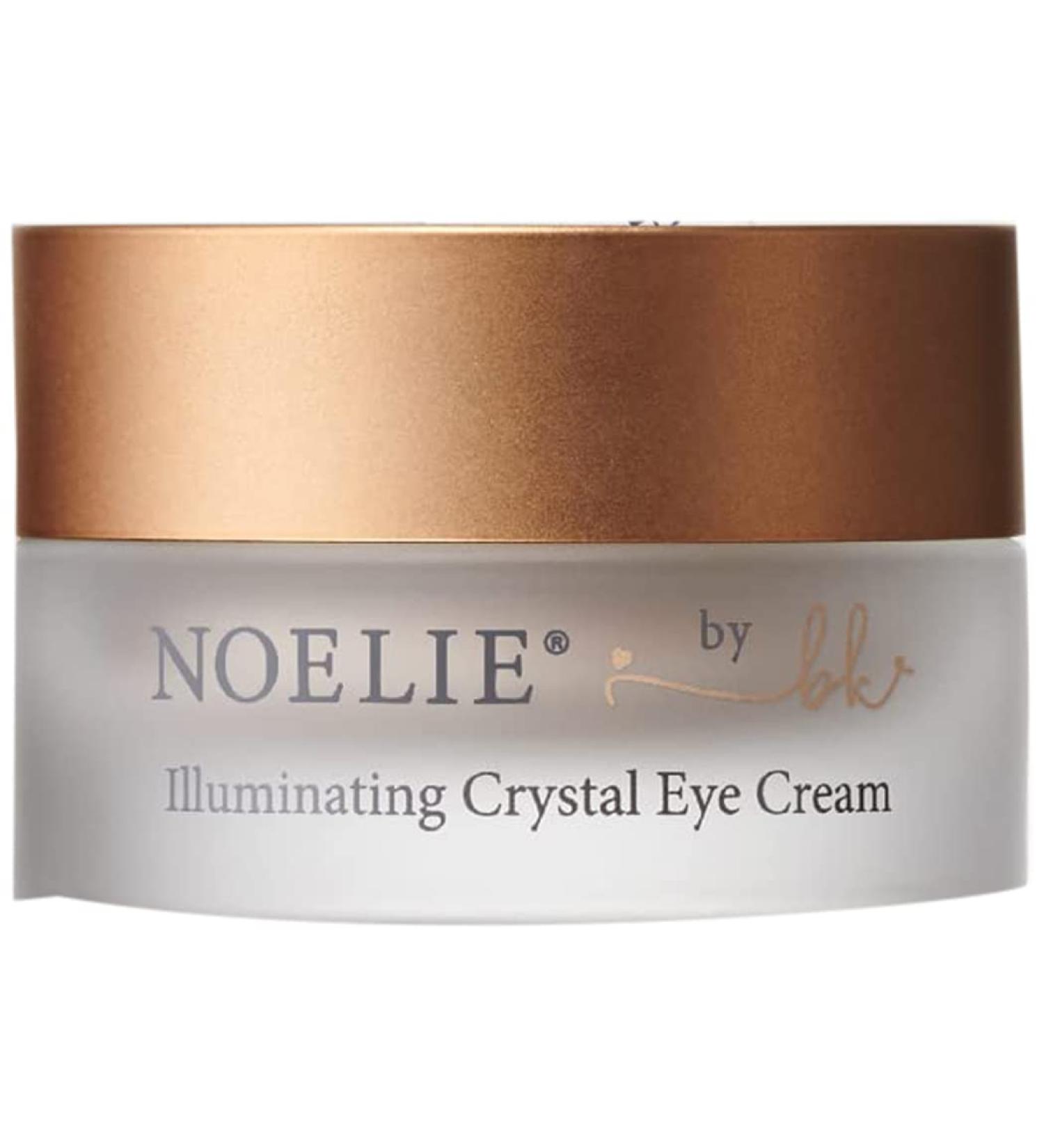 Noelie Illuminating Crystal Eye Cream 15ml |Highly effective natural cosmetics |Premium eye cream for bright beautiful eyes |Intensive care against dark circles tear bags and folds |Made in Germany