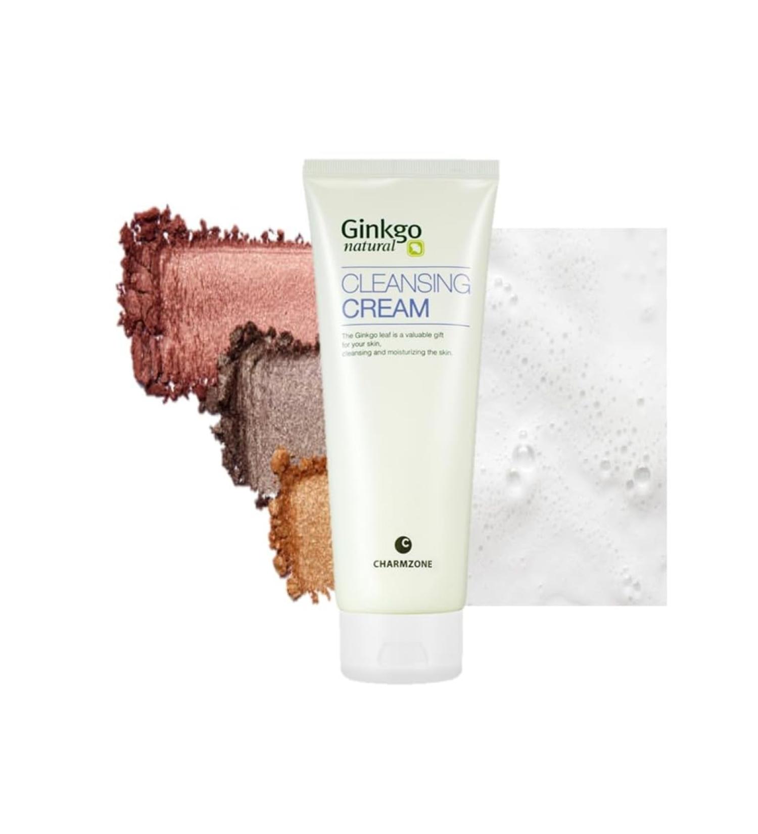 CHARMZONE Ginkgo Natural Cleansing Cream Makeup Remover Deep Facial Cleanser for All Skin Types Gentle Hydrating Korean Cleanser with Ginkgo Leaf Extract Non-Greasy Rinse-Off 7.06 oz K-Beauty - Buy Online on GoSupps.com