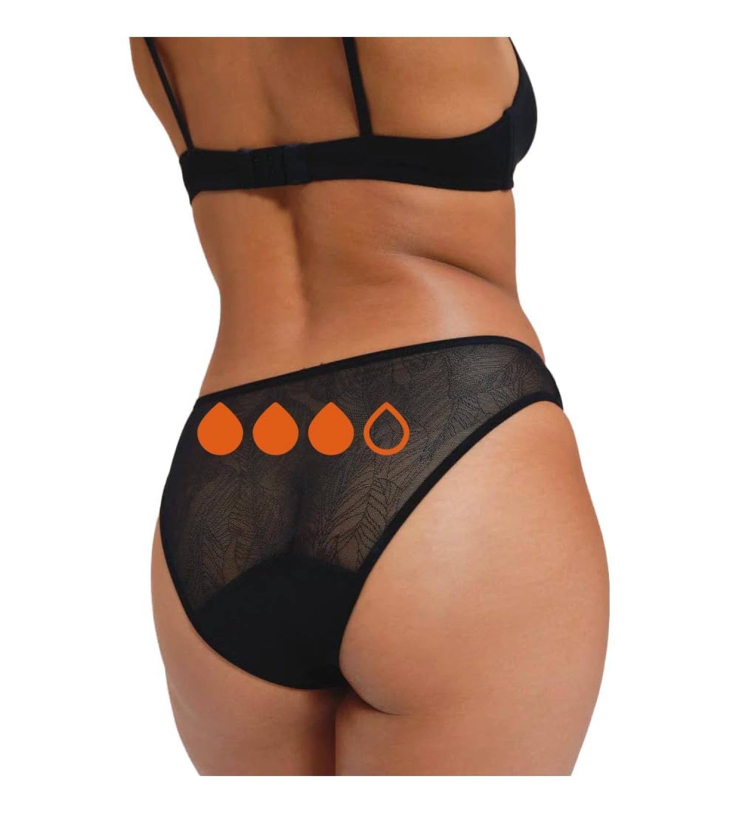Snuggs Lace Letter Menstrual Underwear | Thin Absorbent Periods Underwear for Heavy Flow | Sustainable EU-Made Recycled Nylon | Eco-Friendly Alternative to Tampons - Buy Online on GoSupps.com