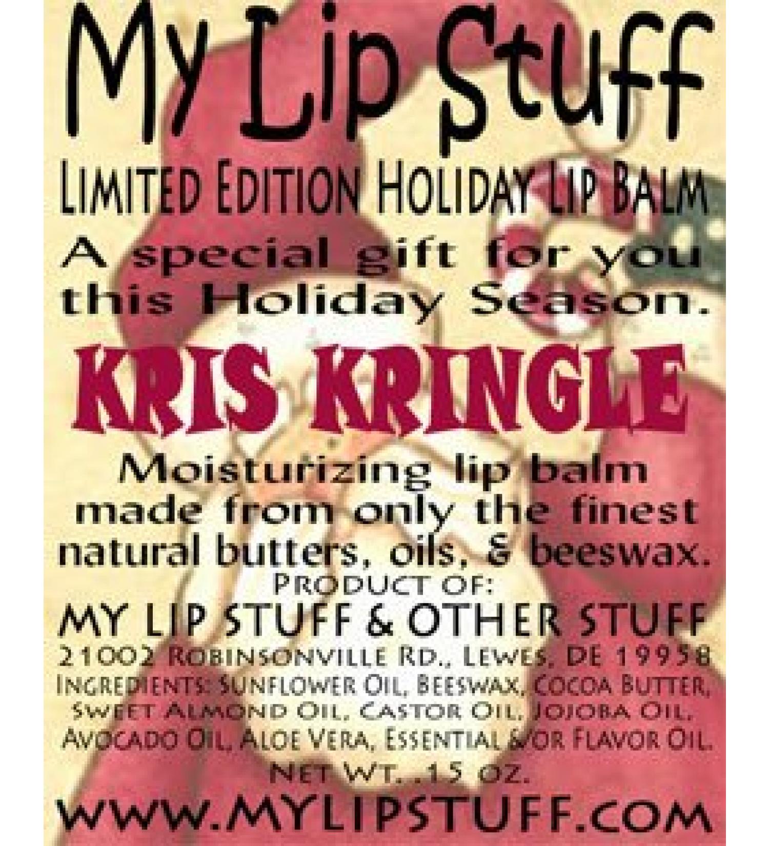 My Lip Stuff-Kris Kringle (Lemon Buttercream Flavor) Limited Edition Holiday Lip Balm