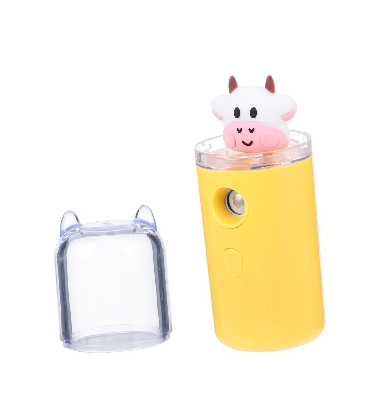 Balacoo Personal Humidifier Moisturizer Mini Travel Steamer Mini Humidifier Spray Cartoon Humidifier Carry Plate 3.8x3.8x10.8cm Yellow - Buy Online on GoSupps.com