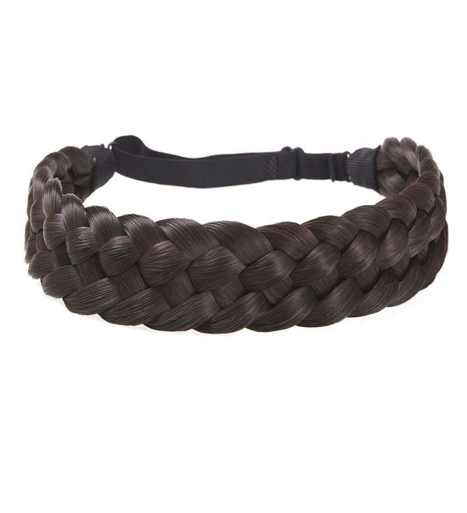 Chunky Plaited Braided Headband - Multicolor Thick Synthetic Hairpiece for Women - Buy Online on GoSupps.com