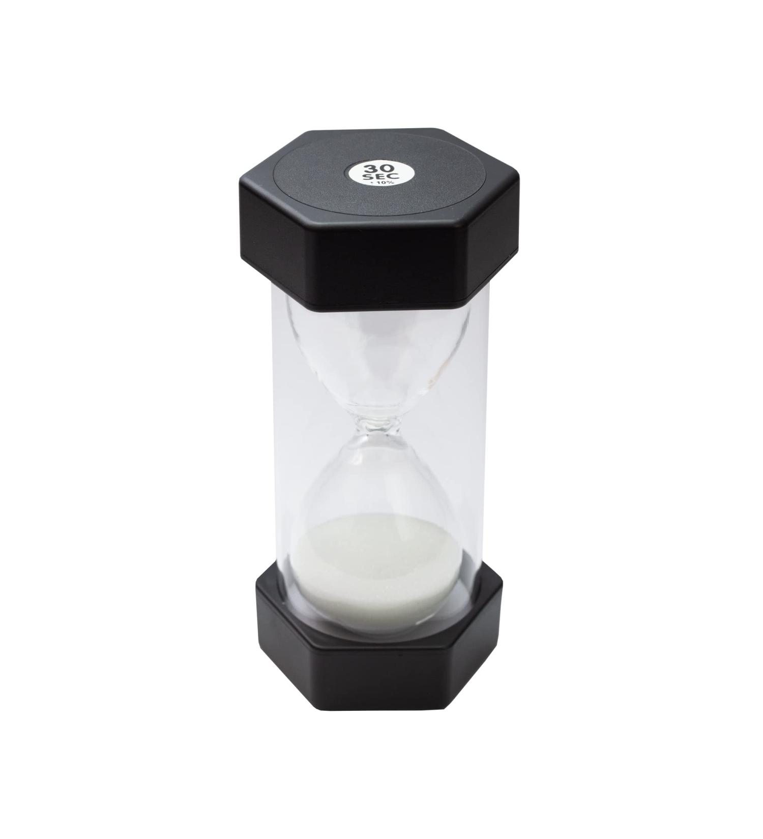 Teacherfav 30-Second Hourglass for Children - 12.7 cm Black Acrylic Classroom Decoration - Ideal for Home & Kids' Rooms | Medium Pack - Buy Online on GoSupps.com