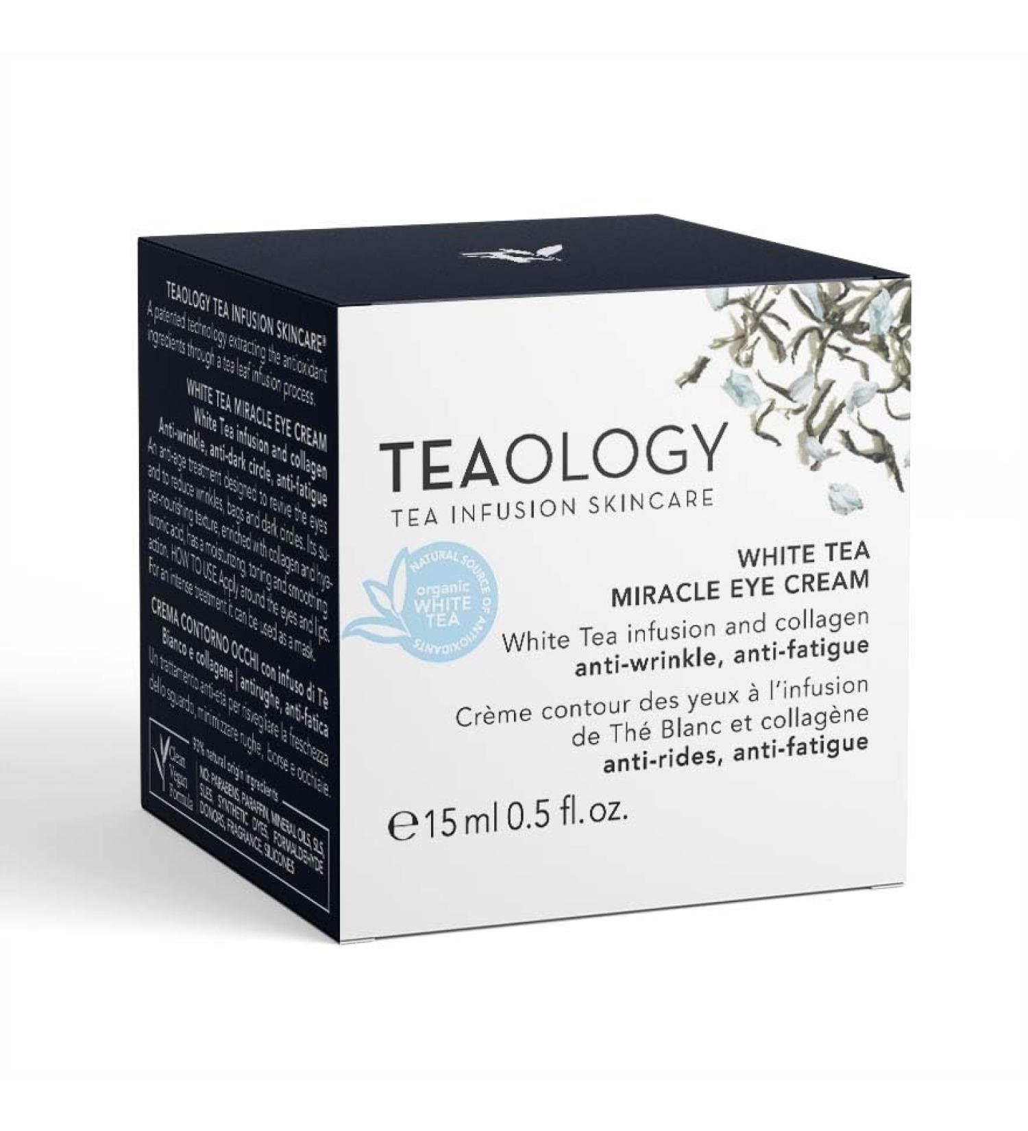 Buy Teaology White Tea Miracle Eye Cream 15ml - Brightening & Anti-Aging Eye Care | International Shipping Available - Buy Online on GoSupps.com
