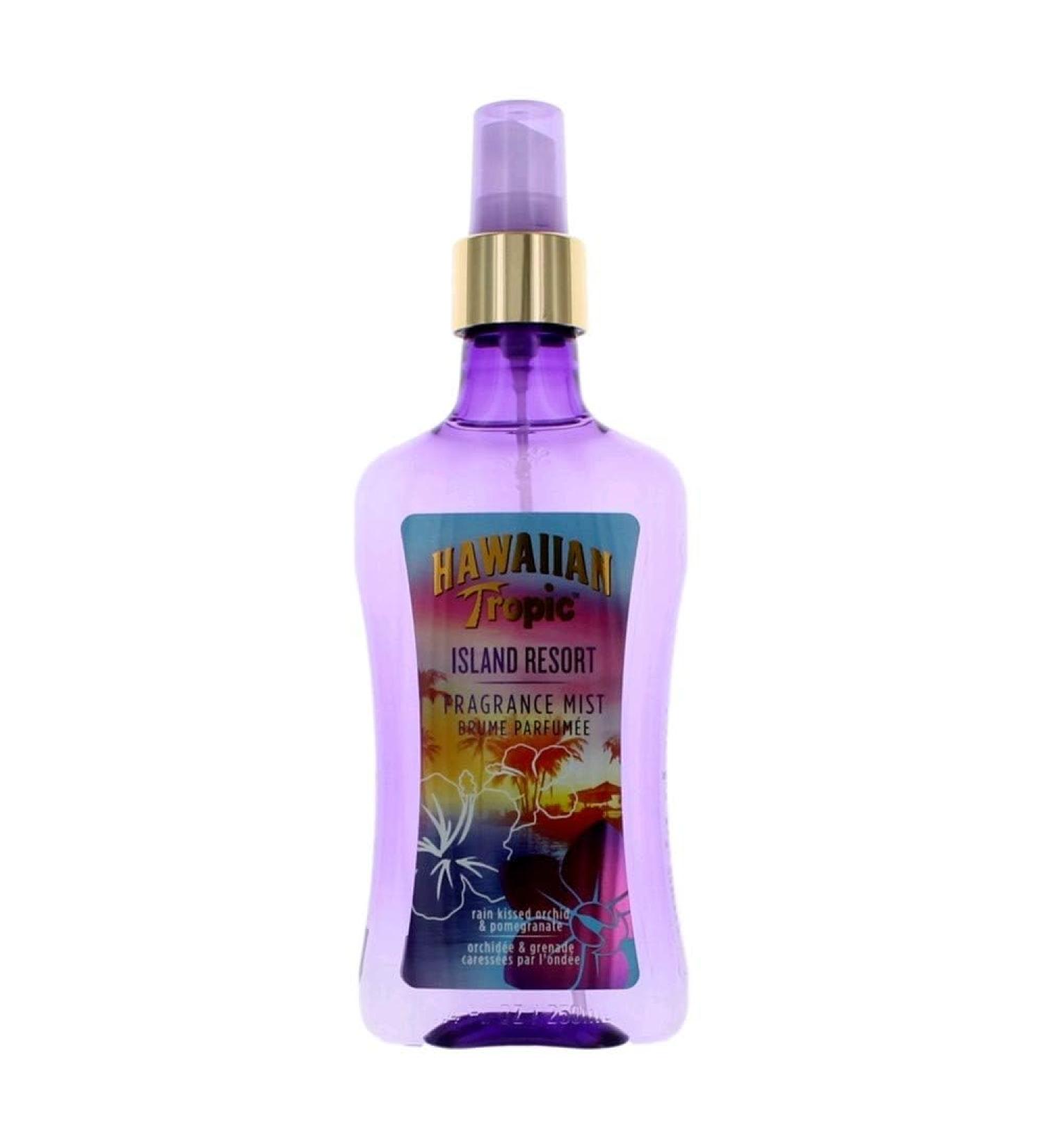 Hawaiian Tropic Island Resort Fragrance Mist Rain Kissed Orchid & Pomegranate 8.4 oz