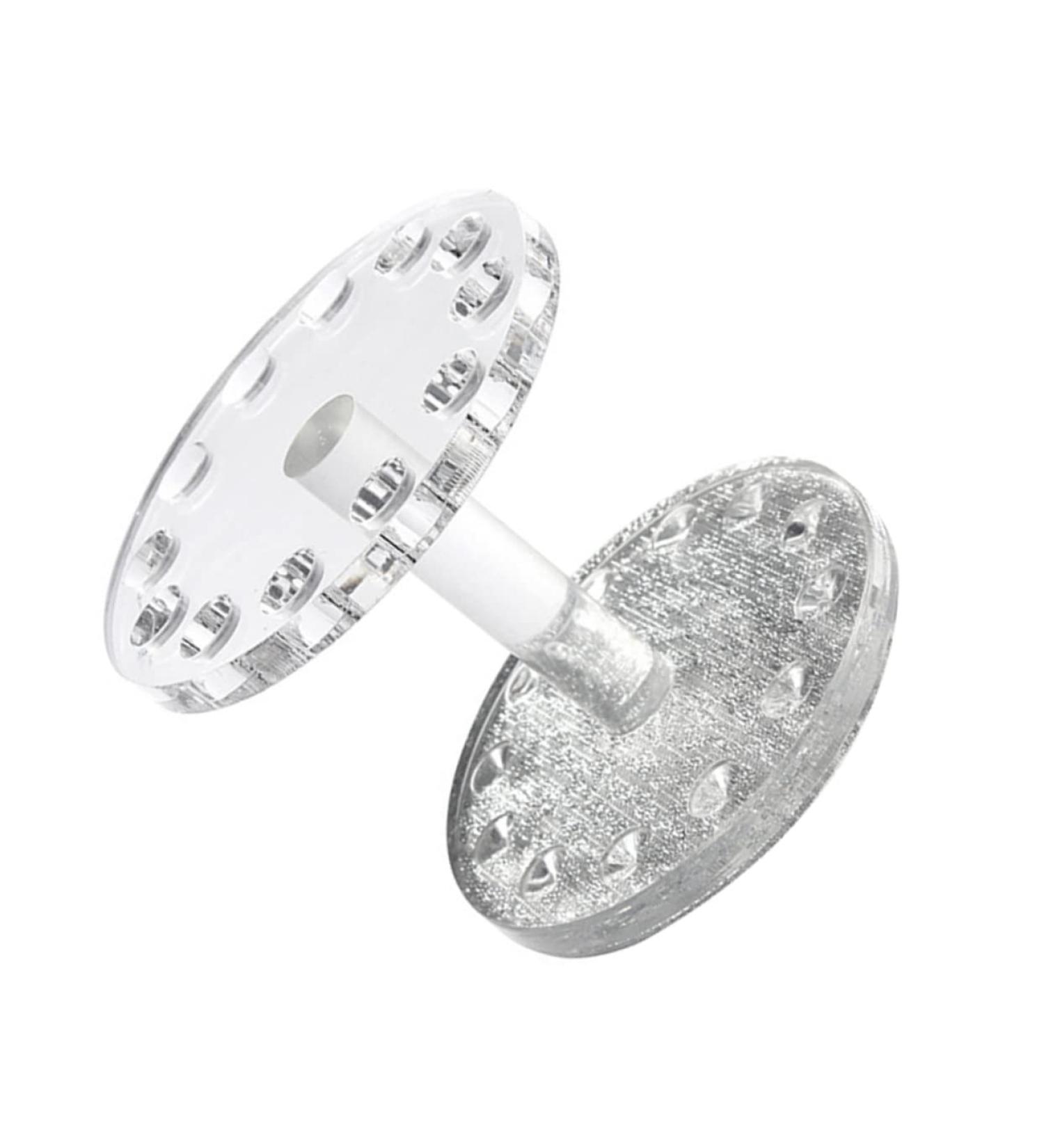 minkissy 1pc Nail Display Stand Make up Makeup Brish Holder Makeup Pen Stand Pen Display Holder Nail Tool Organizer Holder for Nail Brush Nail Brush Tool Stand Nail Art Penholder 8.7x8.5cm Silver Transparent - Buy Online on GoSupps.com