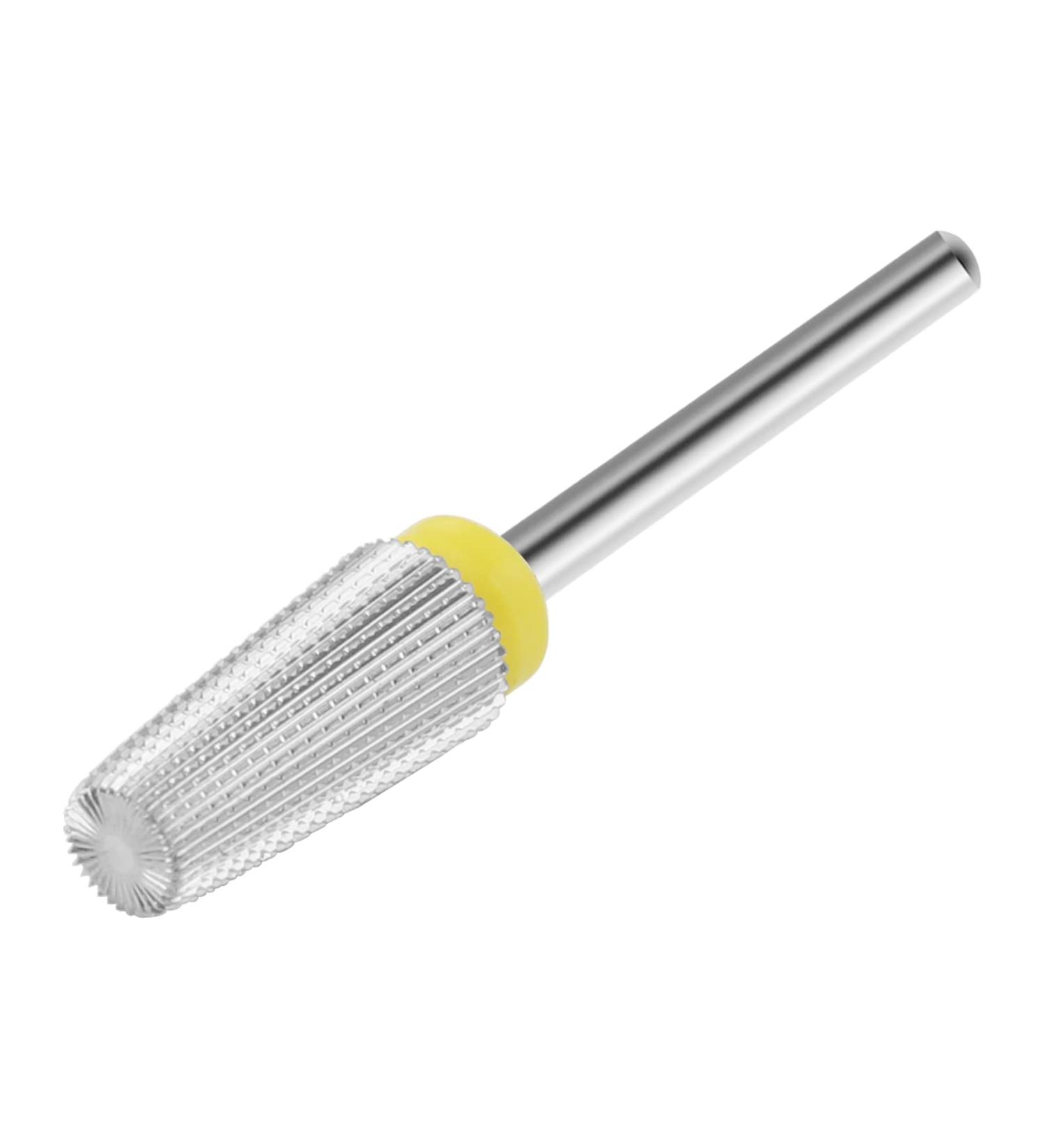 Finibir Tungsten Carbide 5 in 1 Nail Drill Bits - 3/32'' Shank for Acrylic Nails - Professional Two Way Rotate Nail Drill - XF Silver - Buy Online on GoSupps.com