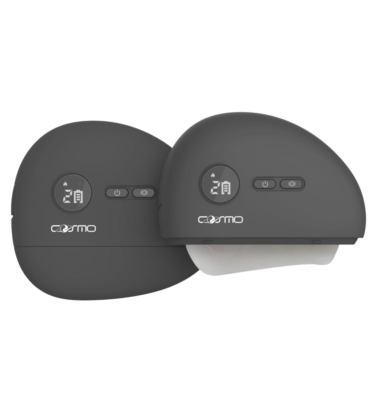 Cosmo LunaStone Gua Sha - Electric Face Massager & Body Scraper for Facial Lifting Skin Tightening & Jawline Sculpting - Premium Clear Quartz Tool in Space Black - Buy Online on GoSupps.com