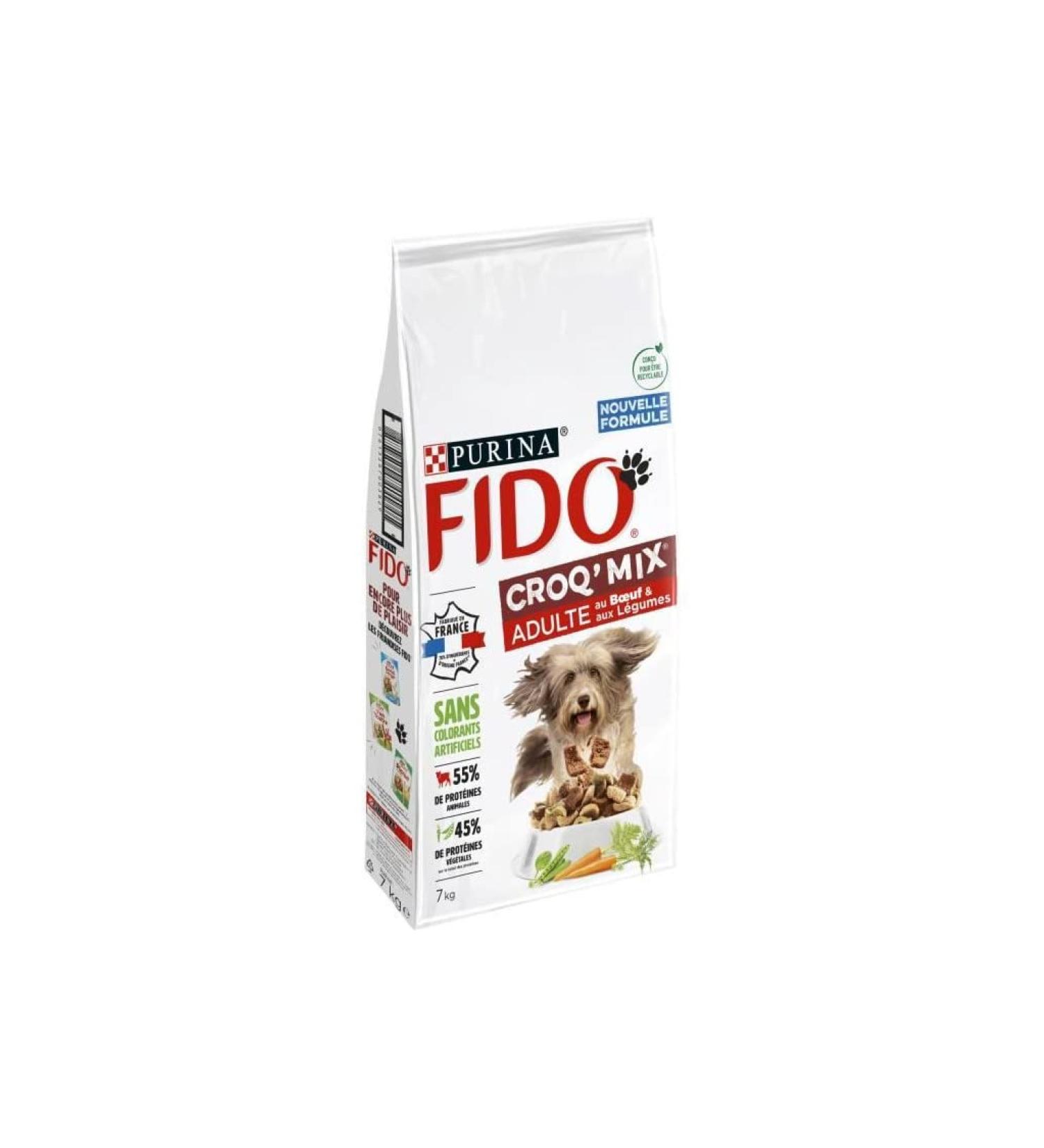 FIDO CROQ' MIX | Beef and Vegetables | Croquettes for Adult Dogs | 7 kg bag - Buy Online on GoSupps.com