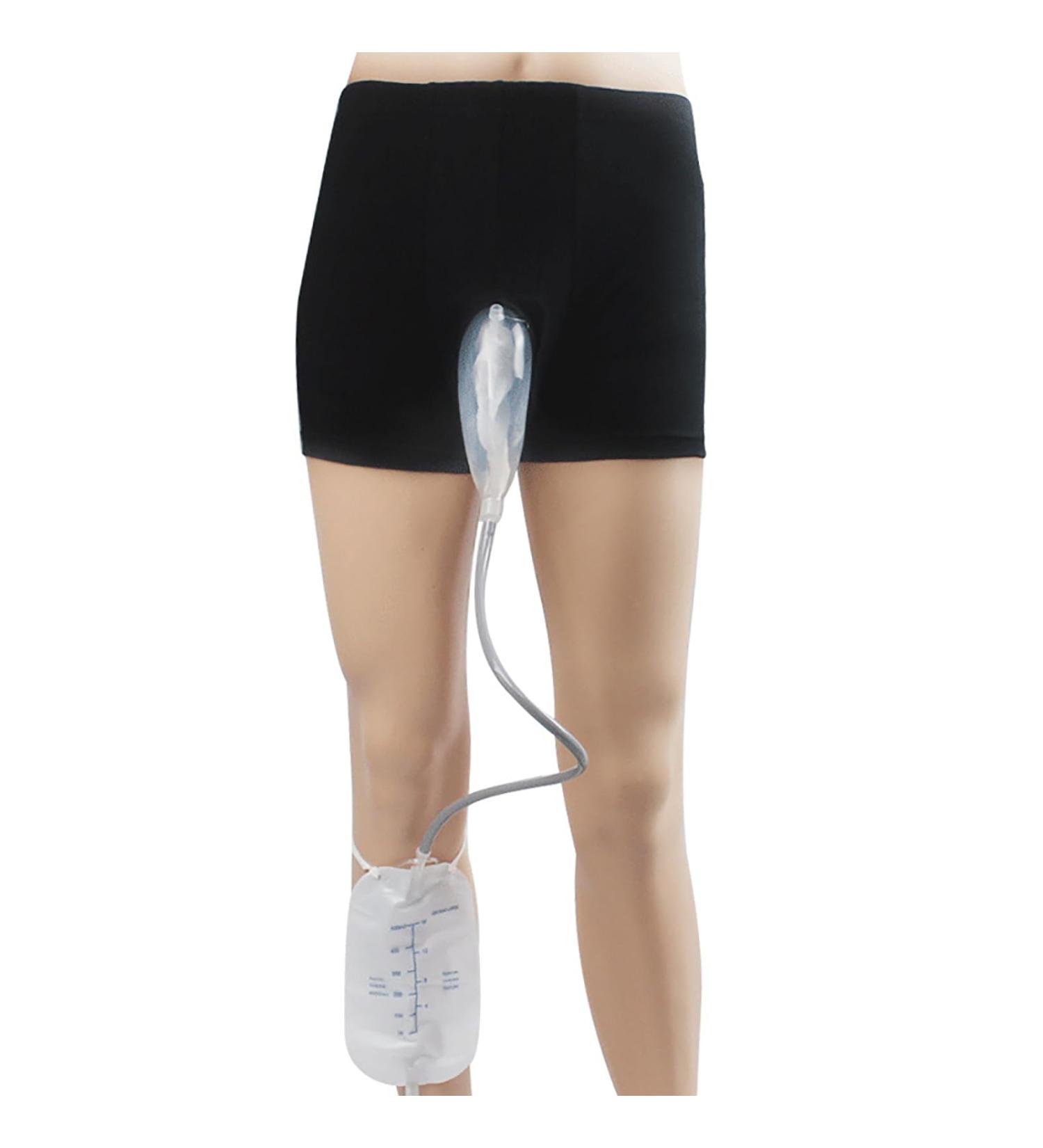 Urine Bag Incontinence Pants Wearable Leak Proof Urinal System with 500ml Collection Bags Anti-Reflux Soft Edge/Thick Voiding Catheter/Liquid Silicone Urinal for Bedridden Small - Buy Online on GoSupps.com