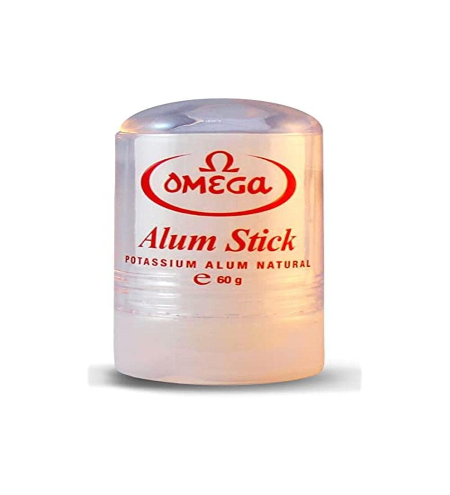 Omega Potassium Alum Stick After Shave Shaving Facial Toner Treatment of Razor Cuts & Nicks