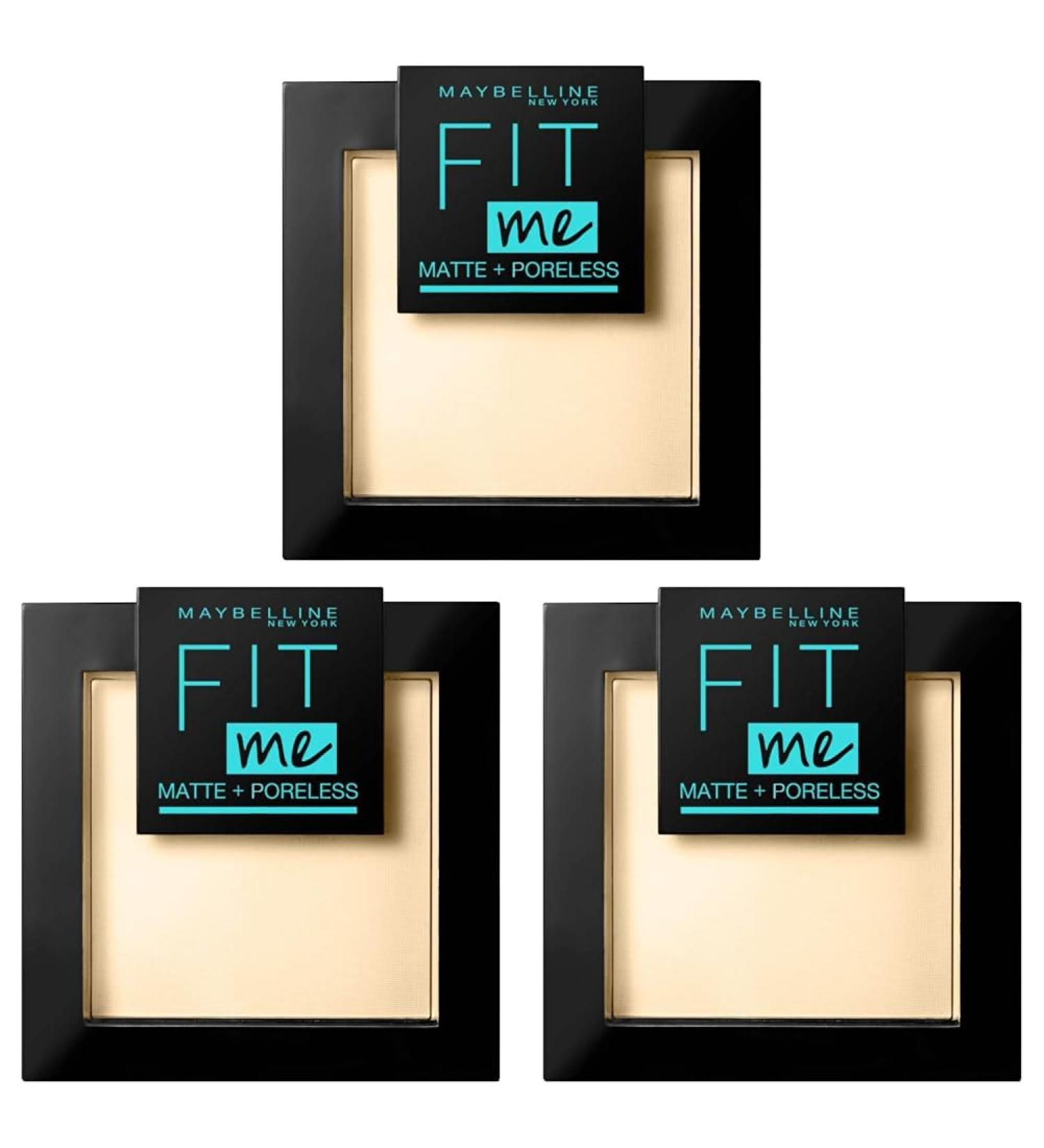 Buy Maybelline Fit Me Matte & Poreless Powder 115 Ivory - 9g (Pack of 3) | International Shipping Available - Buy Online on GoSupps.com