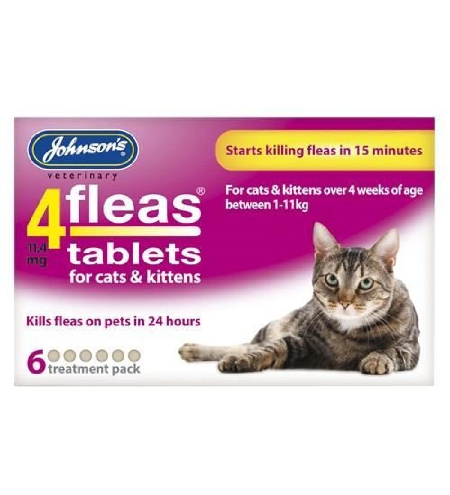 Johnsons 4Fleas Cat Flea Tablets (6 pk)