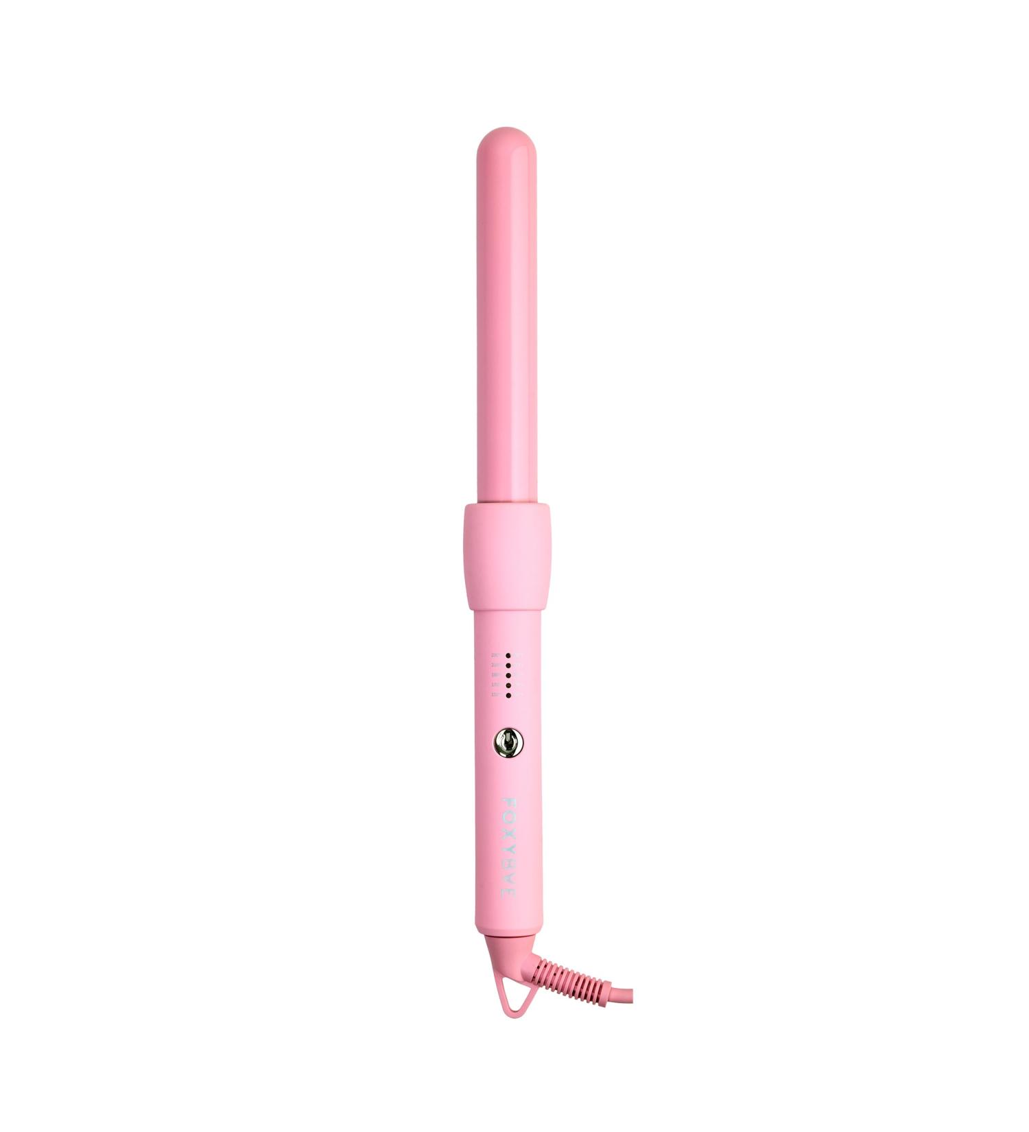 FoxyBae Bounce Bae 1-Inch Ceramic Hair Curling Iron | Dual Voltage Curling Wand for Smooth Frizz-Free Hair | 360 Swivel Cord | Party-Pink - Buy Online on GoSupps.com
