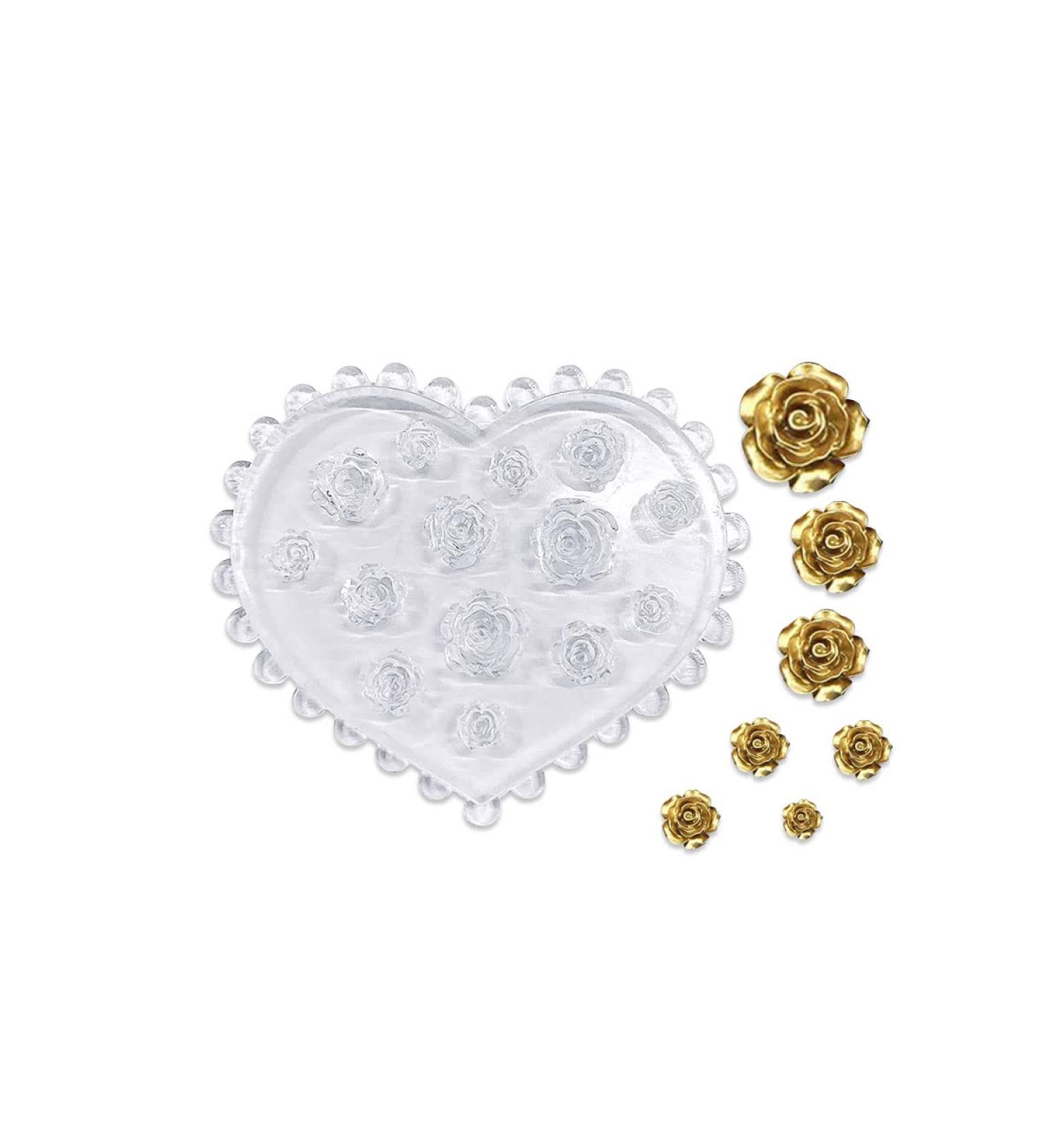 3D Silicone Small Flowers Nail Art Mold for Resin Casting - Rose Design | Nail Manicure Decorations - Buy Online on GoSupps.com