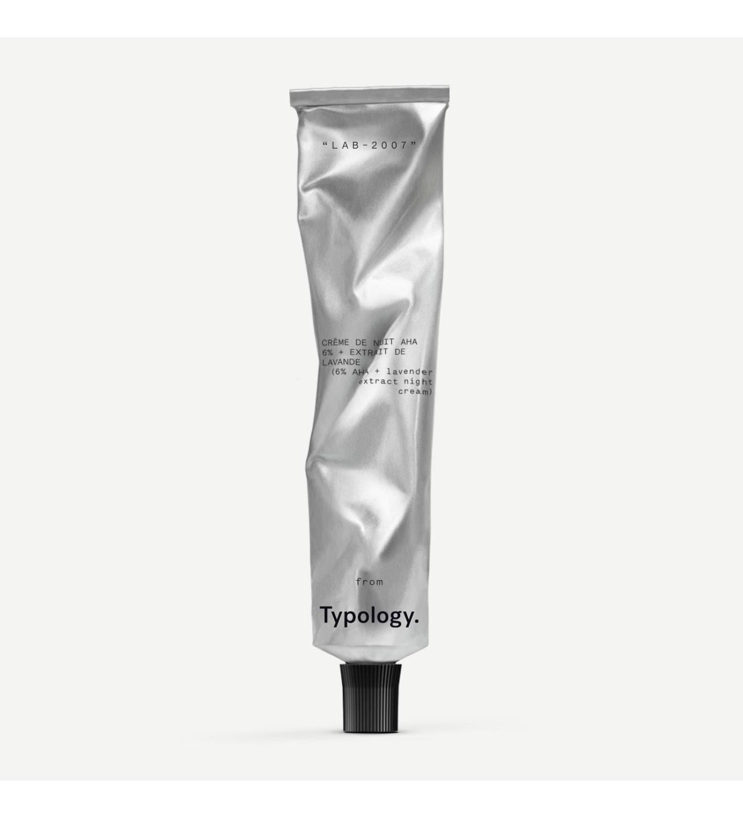 Typology Exfoliating Night Cream - 6% AHA & Lavender Extract for Radiant Skin - Buy Online on GoSupps.com