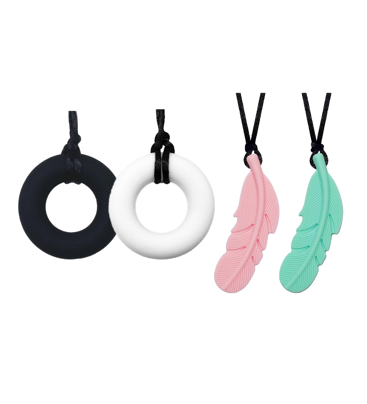CHAUS BIENTRING HELLATE Donut & Sedet - Soft Sensory Tools for Children & Adults with ADHD Autism & Oral Needs | 4-Piece Chewing Set - Buy Online on GoSupps.com