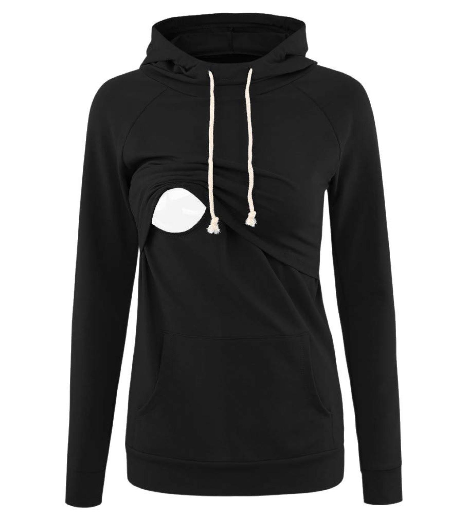 Love2Mi Maternity Nursing Shirt - Women's Wrap Layered Design, Stop Nursing Maternity Top - A-black S - Buy Online on GoSupps.com