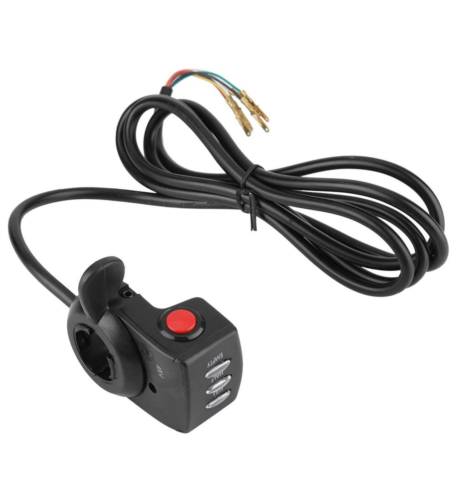 Thumb Throttle Control for E-Bikes | 48V Speed Control with LED Indicator | 3-Lever Twist Throttle Assembly - International Shipping - Buy Online on GoSupps.com