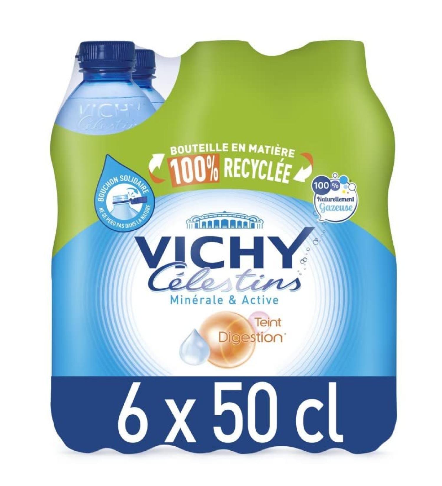 VICHY CELESTINS - Sparkling Natural Mineral Water 6X500Ml - Unit Price - Buy Online on GoSupps.com