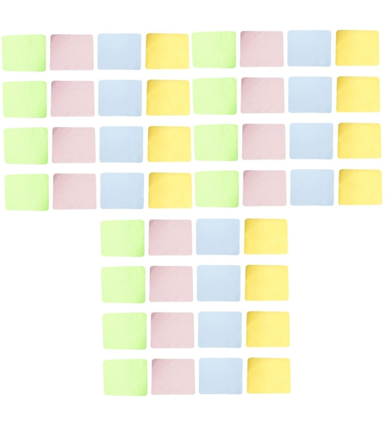 60 Pcs Microfiber Cleaning Cloth Set for Glasses & Screens - Lens Cleaning Assorted Colors - 18x15cm - Buy Online on GoSupps.com