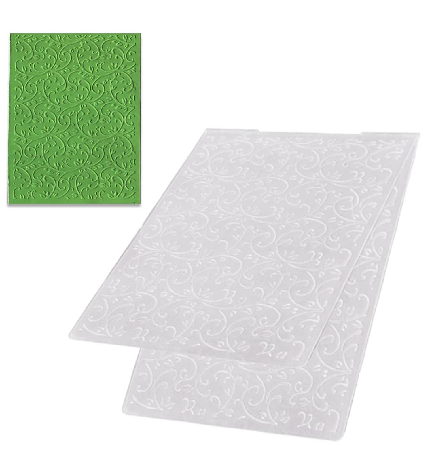 3D Lace Vine Pattern Plastic Embossing Folder for Card Making and Scrapbooking - Buy Online on GoSupps.com