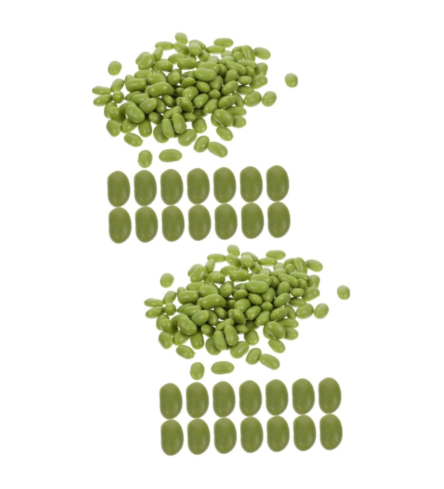 HOMSFOU 2 Packs Simulated Green Beans Artificial Vegetables Props Faux Soybean Simulated Bean Model Dollhouse Food Miniature Gourmet Nuts Photo Props Food Play Pvc Accessories Greenx2pcs 1.6X1CMx2pcs - Buy Online on GoSupps.com