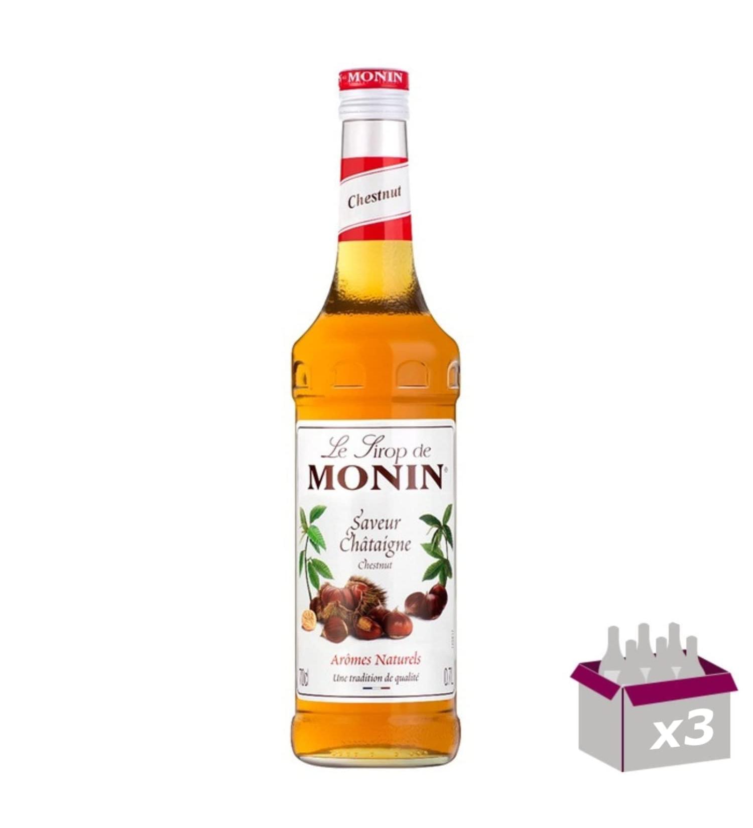 Set of 3 Syrup - Chestnut - 70cl