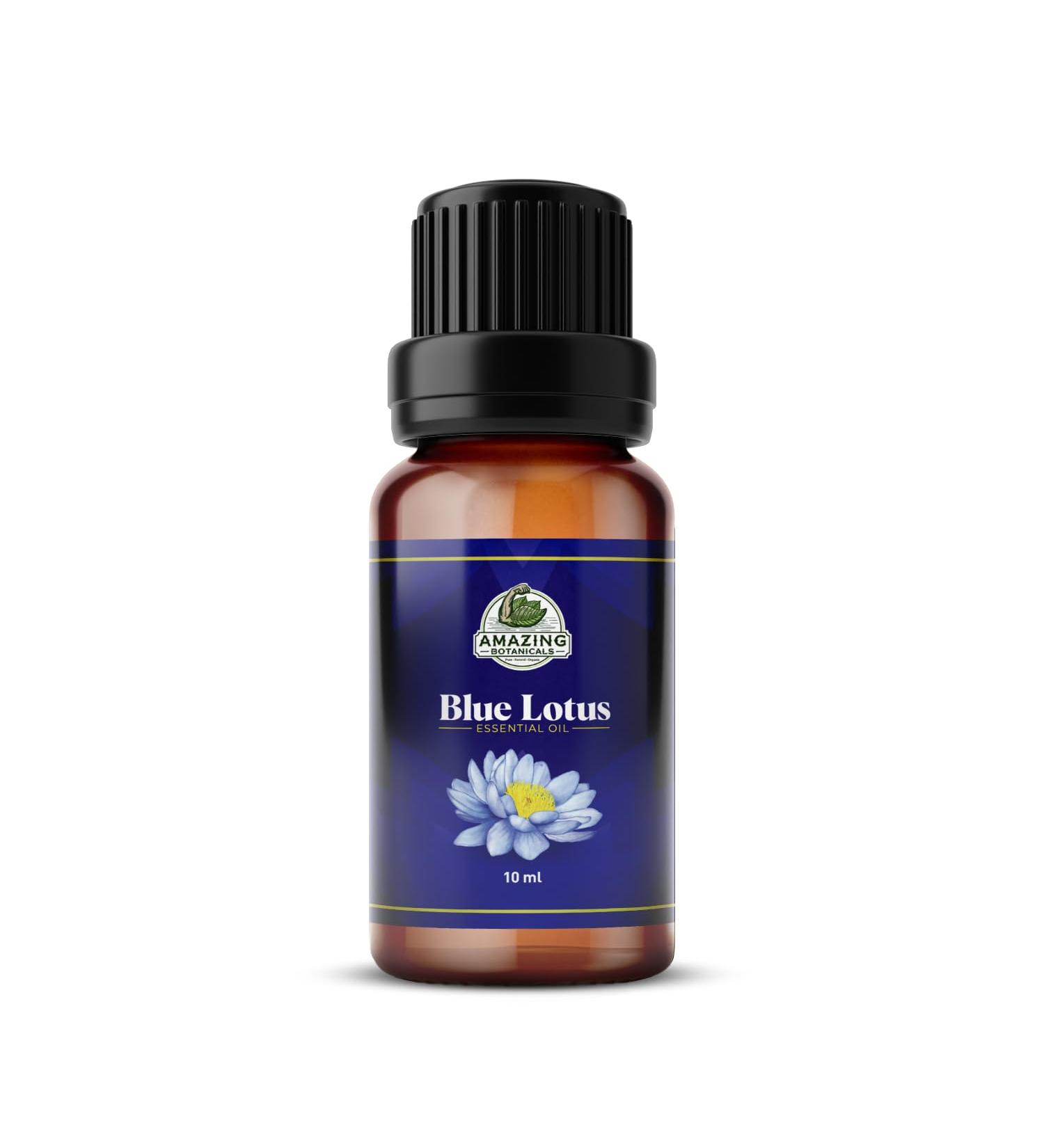 Blue Lotus Essential Oil | Premium Therapeutic Grade | for Aromatherapy Diffuser Skin Soaps Lotions & Candles | Vegan & Cruelty Free Undiluted Essential Oil (0.34 Fl Oz (Pack of 1) Blue Lotus) - Buy Online on GoSupps.com