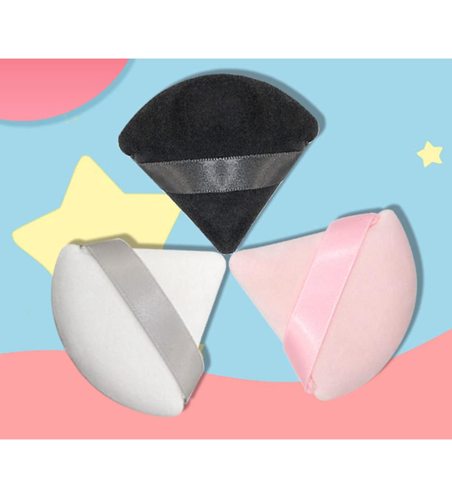 WOIWO 3 PCS Triangle Dry Powder Puff - 360 No Dead Corner Pointy Makeup Tool for Flawless Application - Buy Online on GoSupps.com