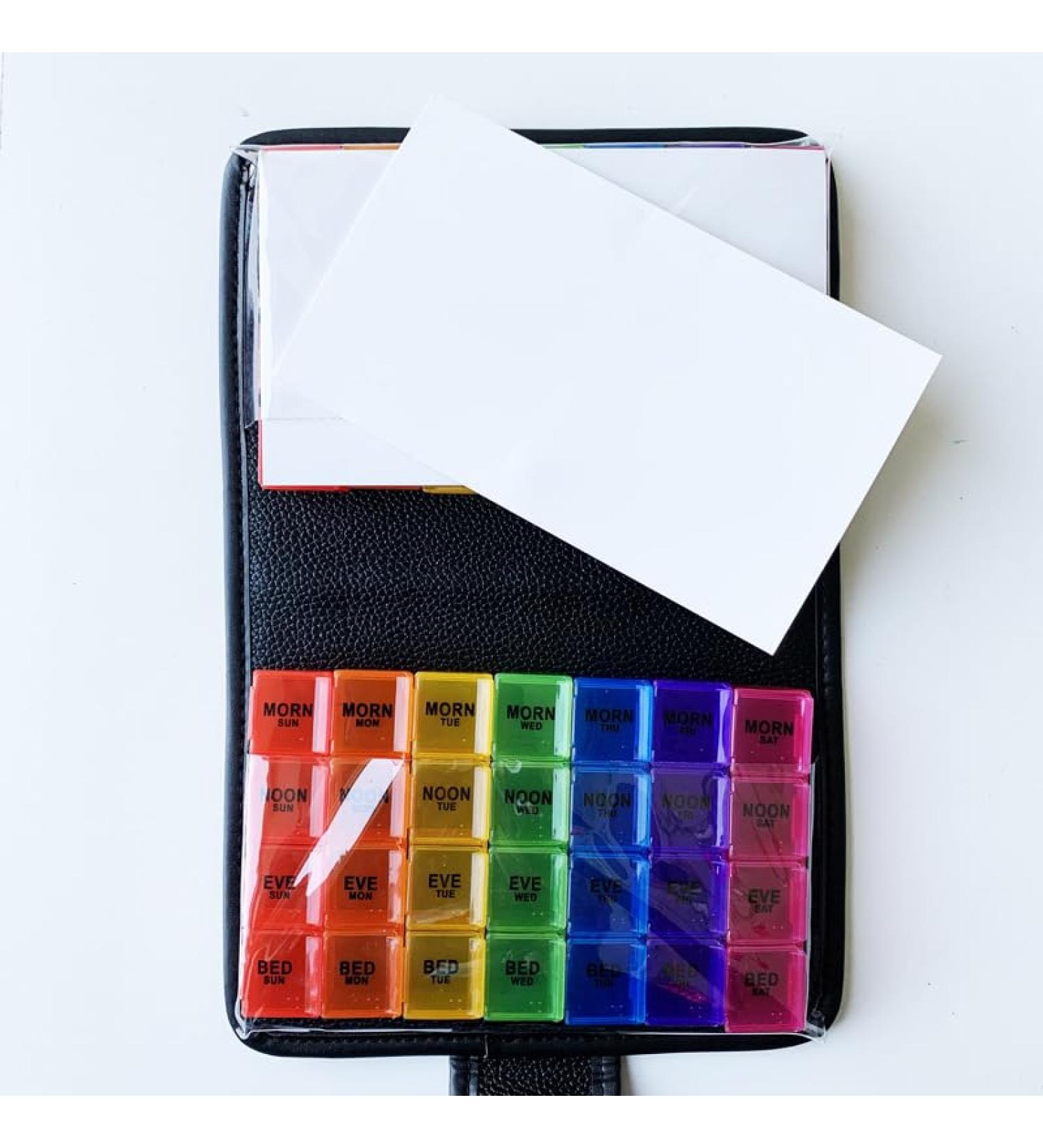 Monthly Large Volume Pill Organizer - Portable Pill Box with Removable Medication Pods for Easy Travel - Buy Online on GoSupps.com