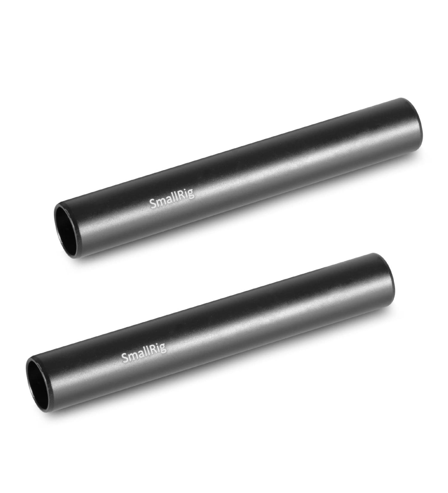 SmallRig 4 Black Aluminum 15mm Rod with M12 Female Thread - Pack of 2 | 1049 - Buy Online on GoSupps.com