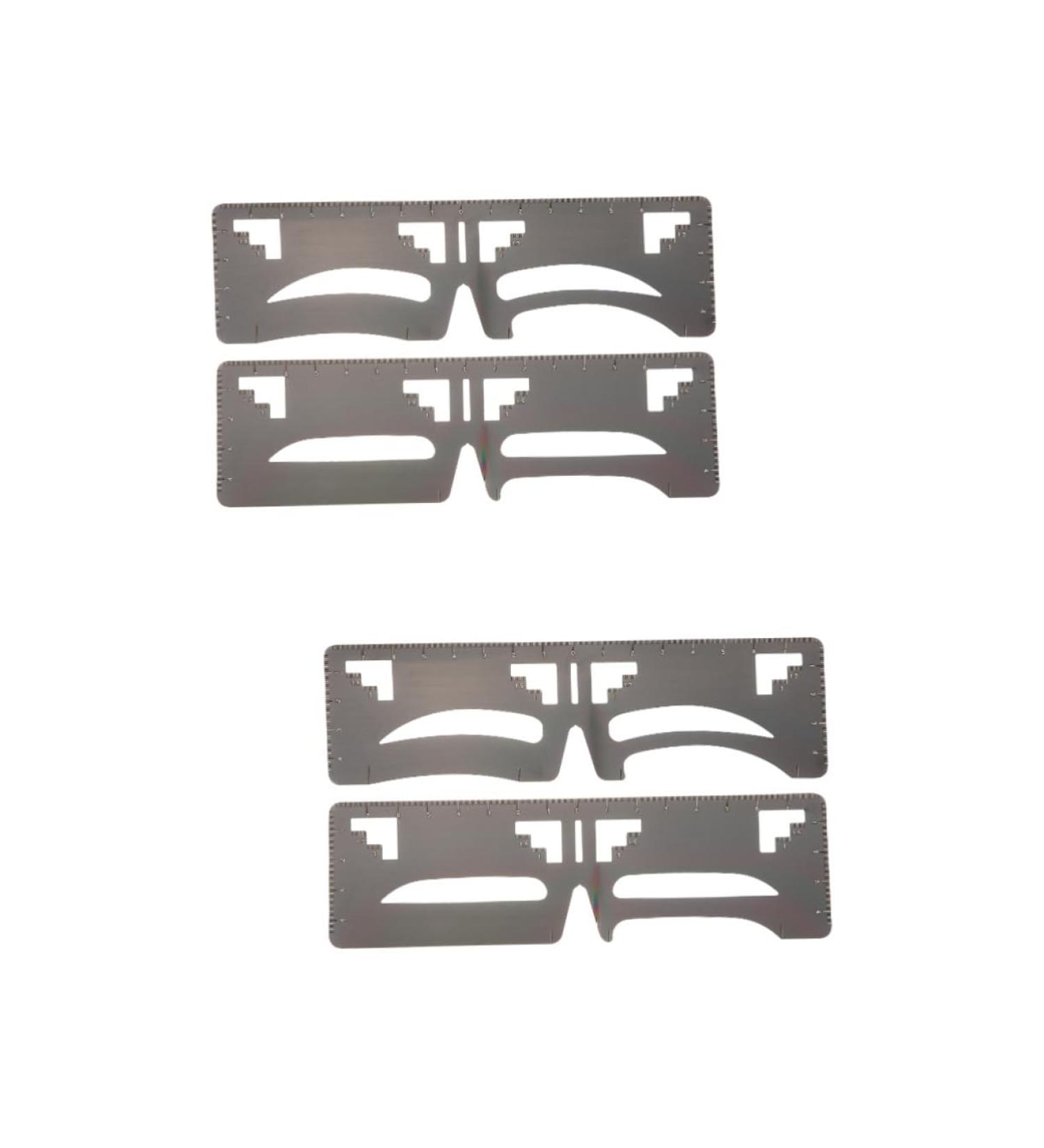FOMIYES 4 Pcs Eyebrow Ruler Eyebrow Shaping Template Brow Shaping Stencil Artifact Eyebrow Trimming - Buy Online on GoSupps.com