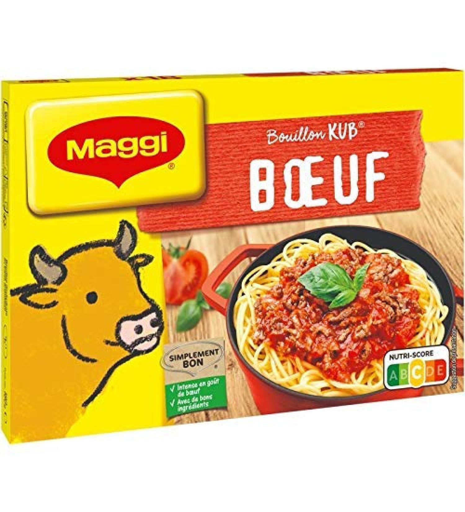 NESTLE MAGGI - Bouillon Go t Boeuf Tablettes 180G - Lot De 3 - meilleure offre