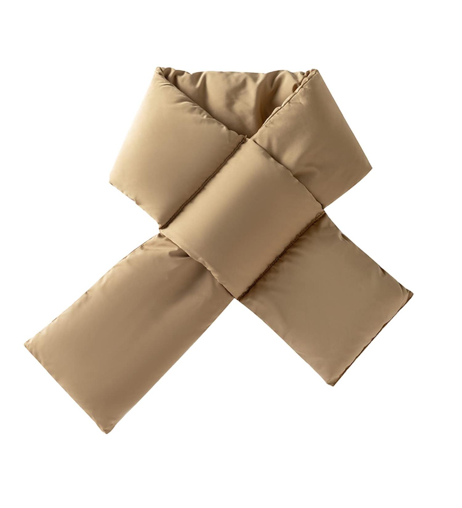 Wireless Heated Neck Cushion Bundle - Portable Cordless Scarf & Wool Warmer - Crisscross Heating in Khaki - Buy Online on GoSupps.com