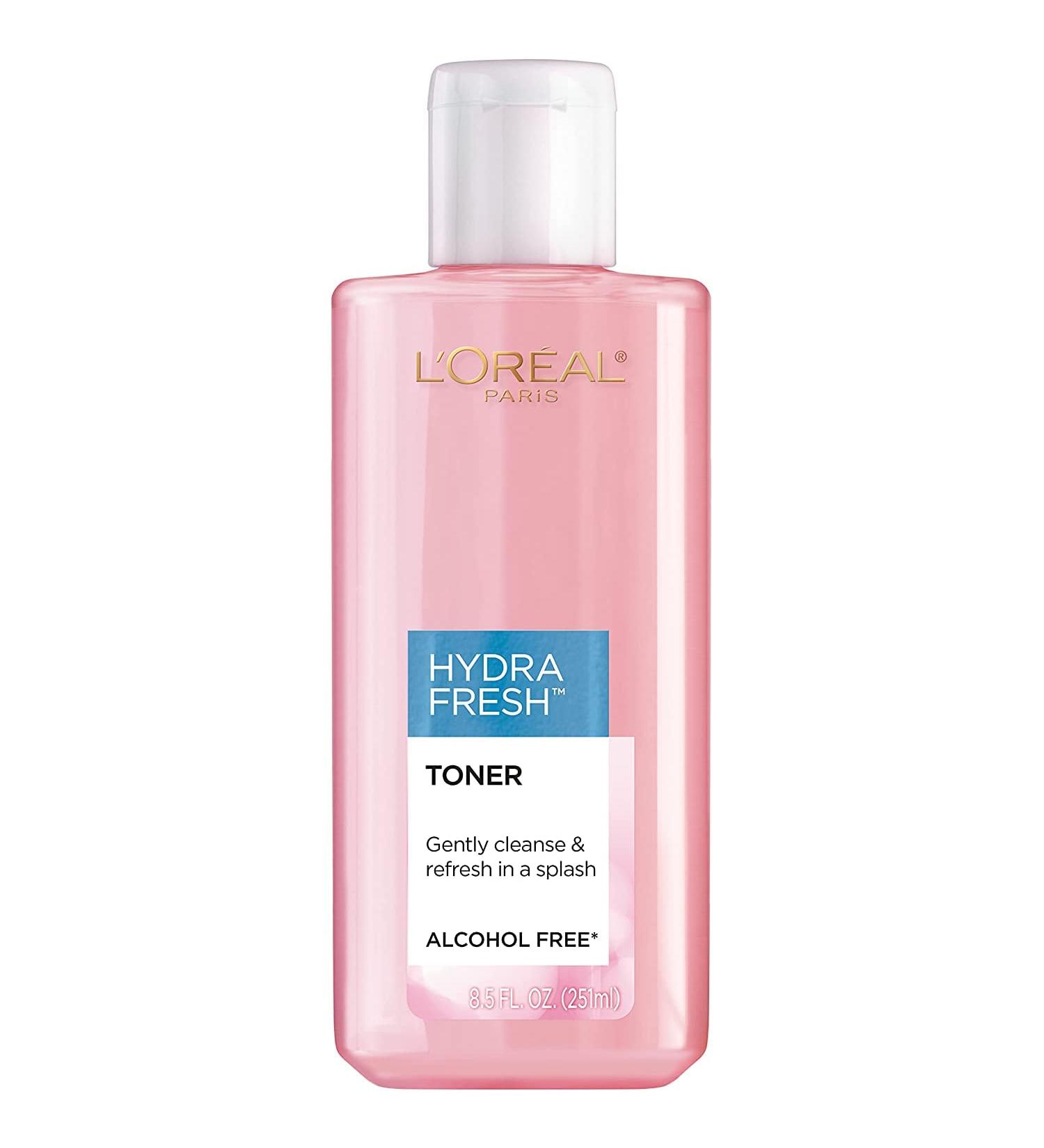 L'Oreal Alcohol-Free Hydrafresh Toner - Refreshing Hydration for All Skin Types - International Shipping Available - Buy Online on GoSupps.com