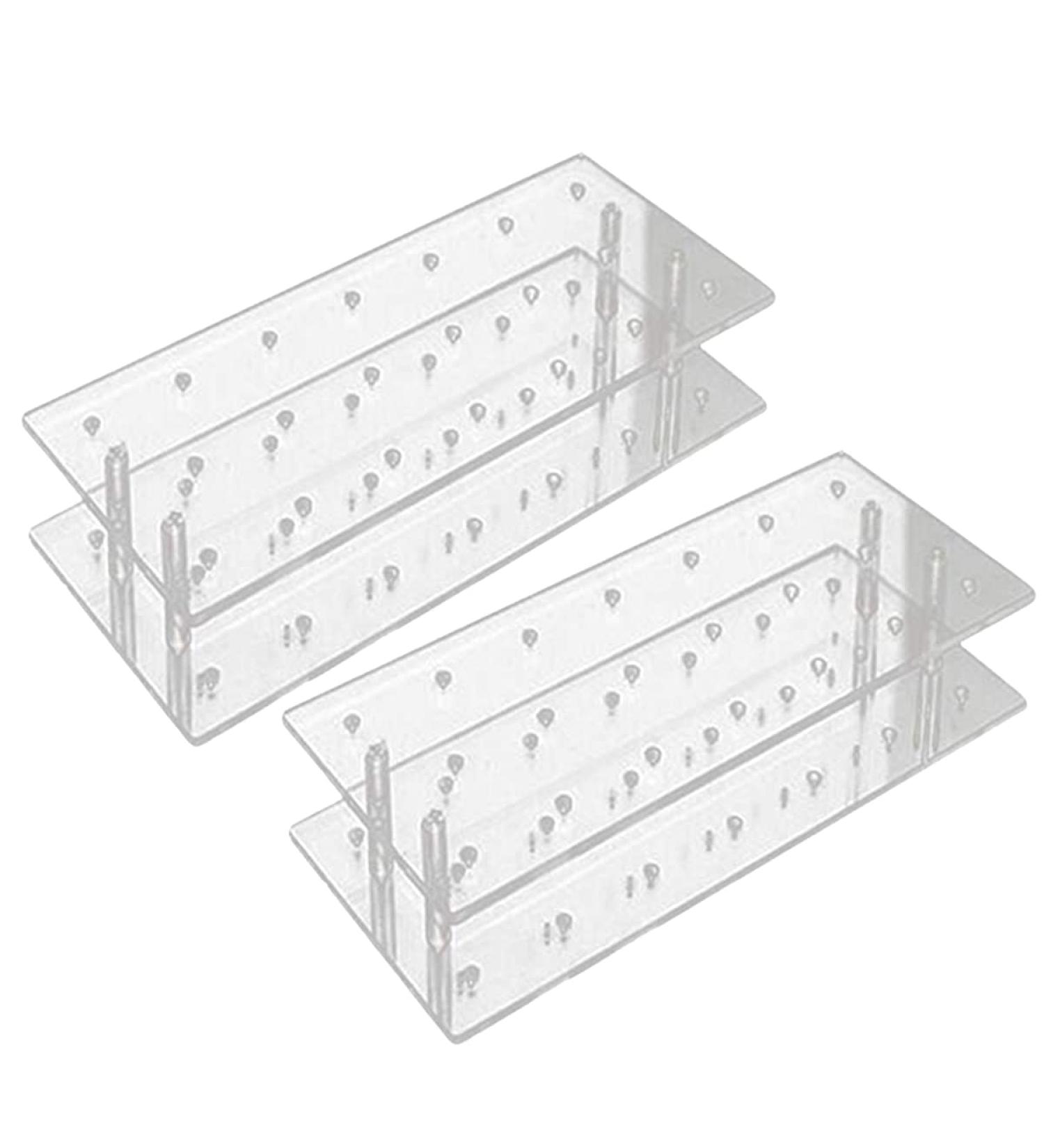 Sadkyer 2 Pack Acrylic 21 Holes Pacifier Holder | Perfect for Wedding & Birthday Parties - International Shipping Available - Buy Online on GoSupps.com