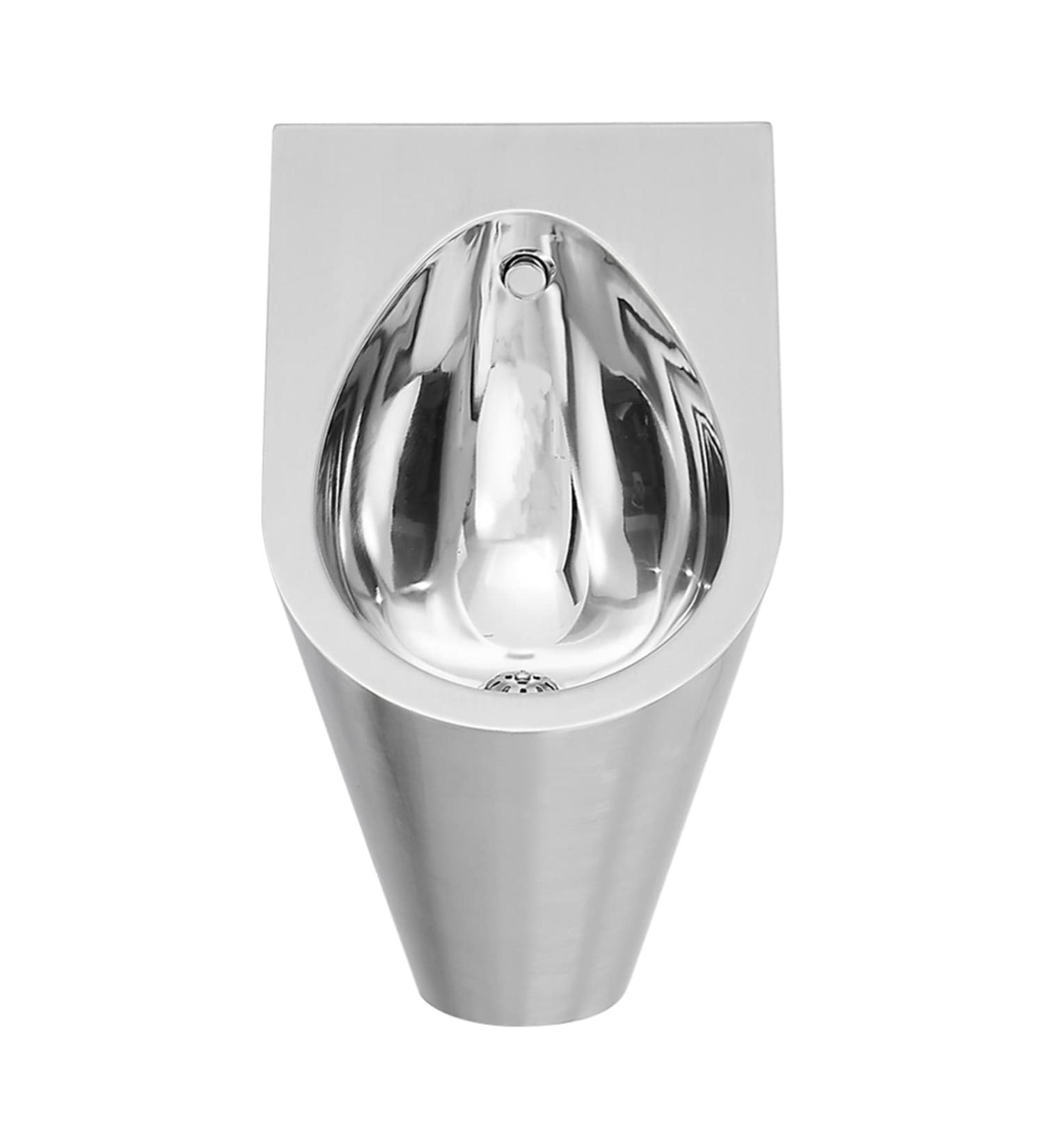 Household Products Wall-Mounted Commercial Flushing urinals Men's Public Toilet Stainless Steel Induction urinals Bathroom Urinal Funnel Toilet Used in Bars Hotels Sc (Package a) - Buy Online on GoSupps.com