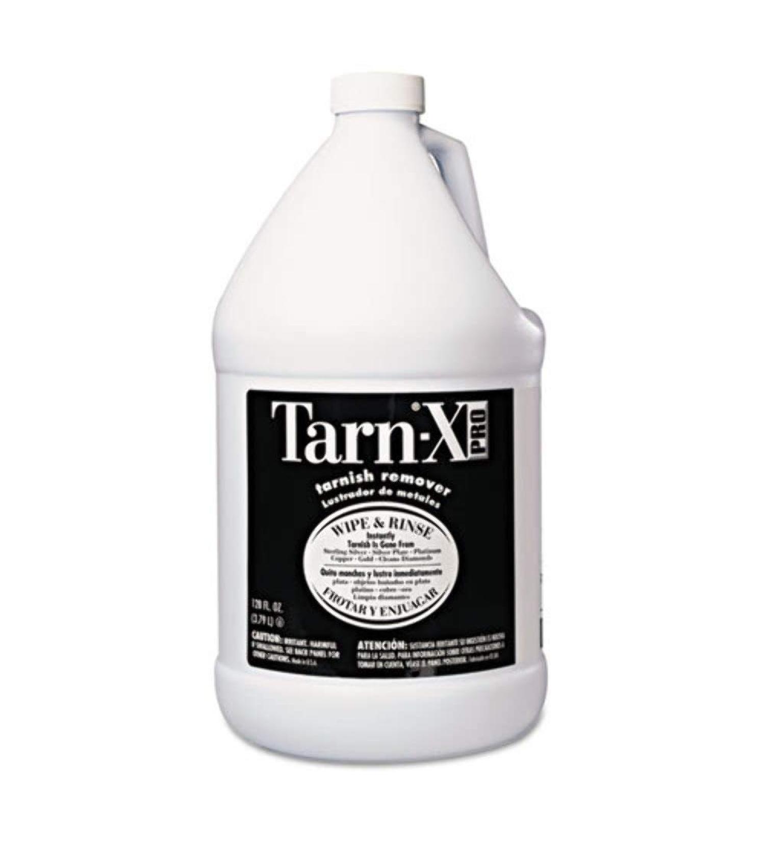 Tarn-X PRO Metal and Silver Tarnish Remover, For Use on Sterling Silver, Silver Plate, Platinum, Copper, Gold, Diamonds - 1 Gallon Bottle