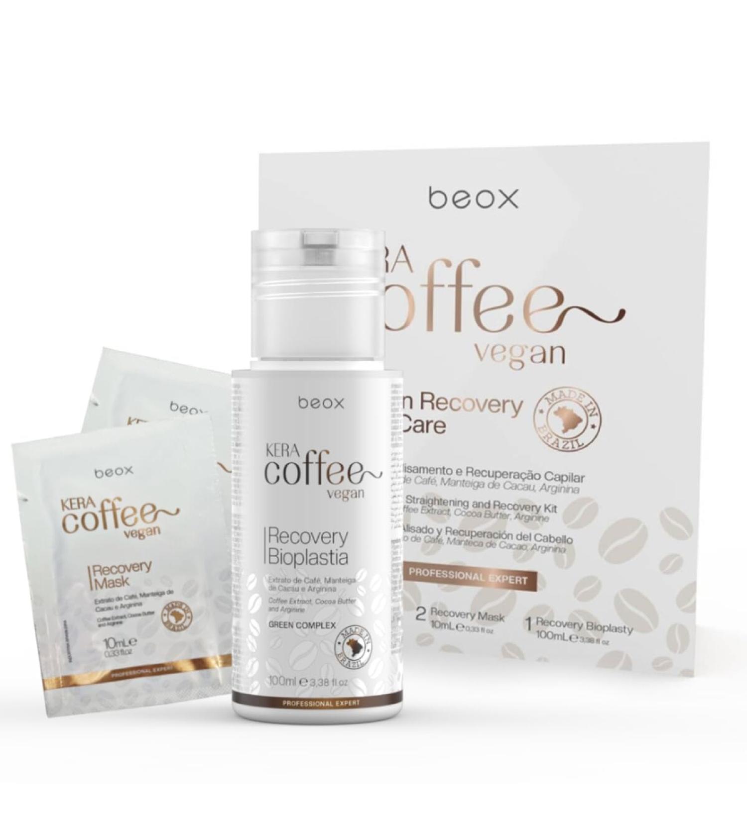  Beox Beox KeraCoffee Hair Straightener Kit 100 ml Vegan Line completely free of formalin and substances of animal origin. Formulated with natural and organic active ingredients. - Buy Online on GoSupps.com