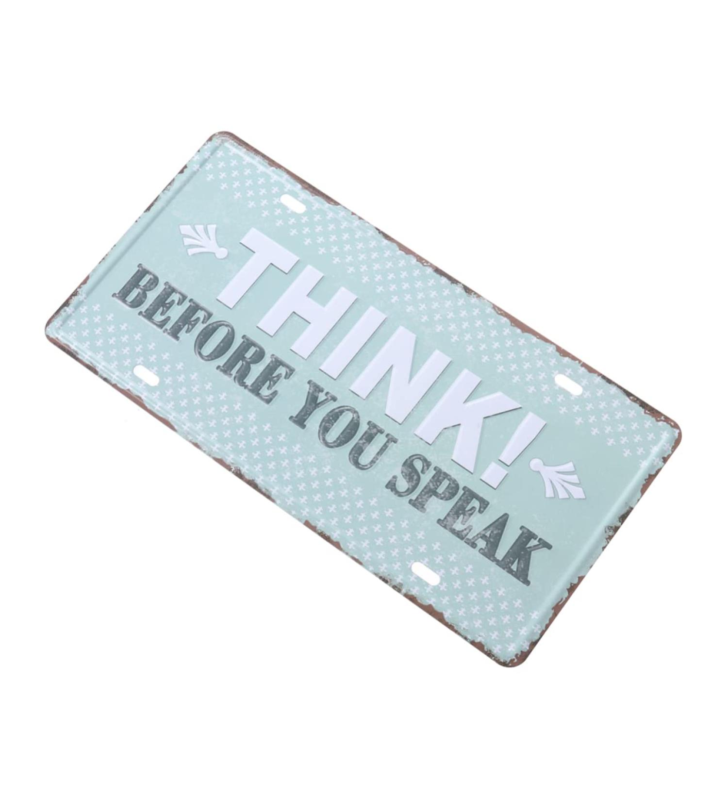 OSALADI Metal Signs Tin Signs Iron Sign Painting Iron Painting The Sign Decorations Three-Dimensional - Buy Online on GoSupps.com