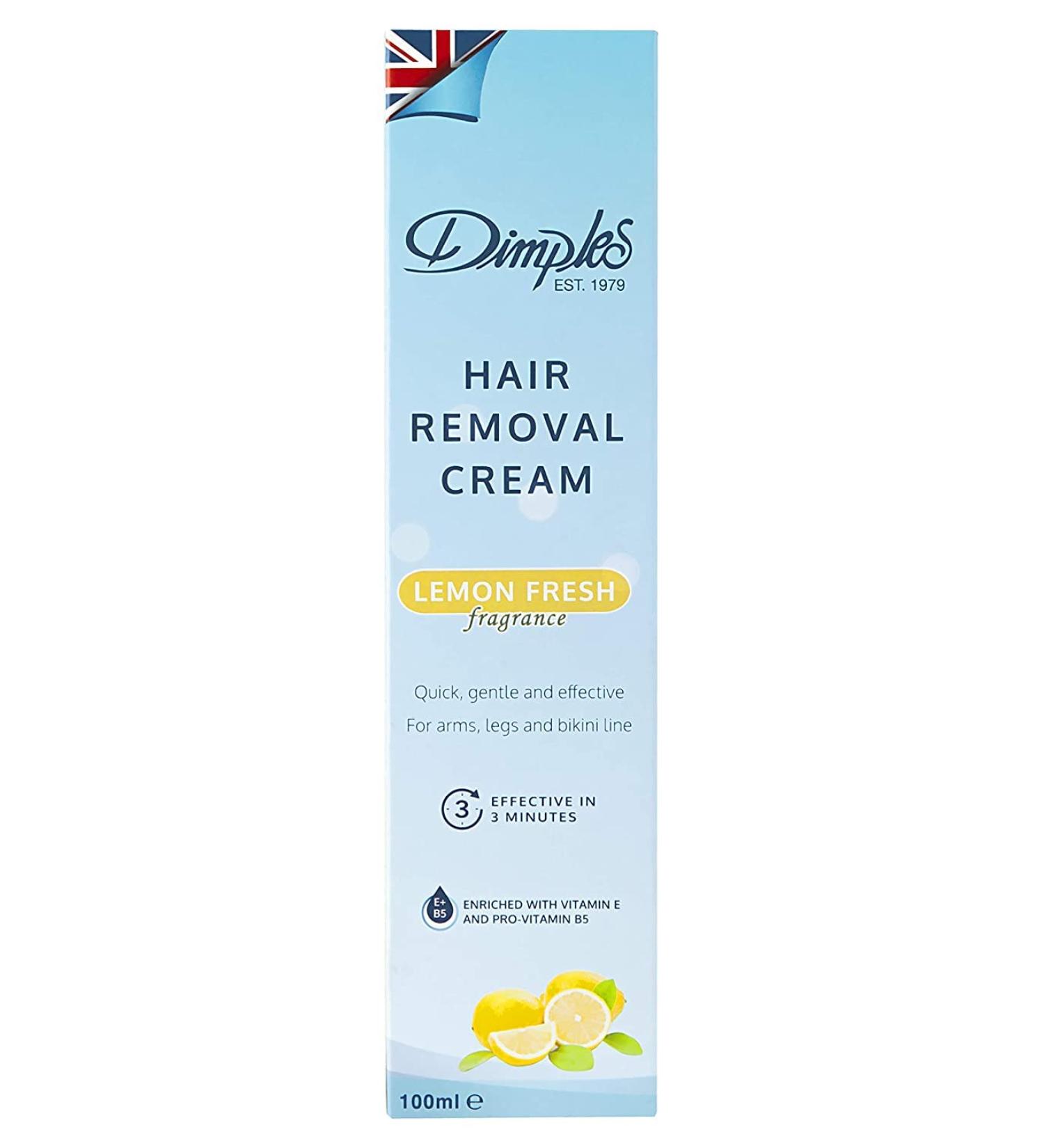 Dimples Hair Removal Cream Lemon Fresh 100 ml - Buy Online on GoSupps.com